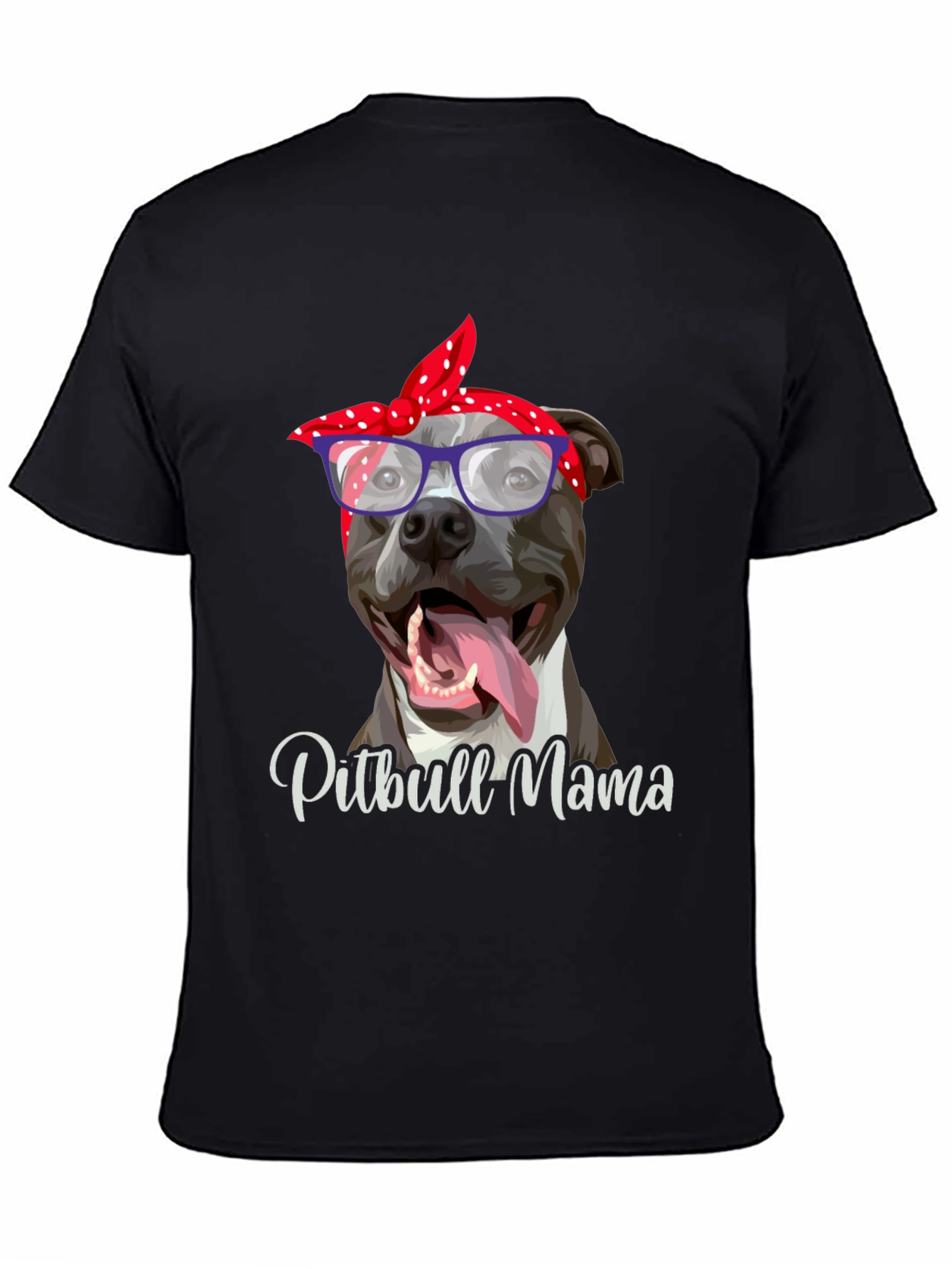 Pitbull Mama Graphic Tee - Stylish Dog Lover Shirt - 4
