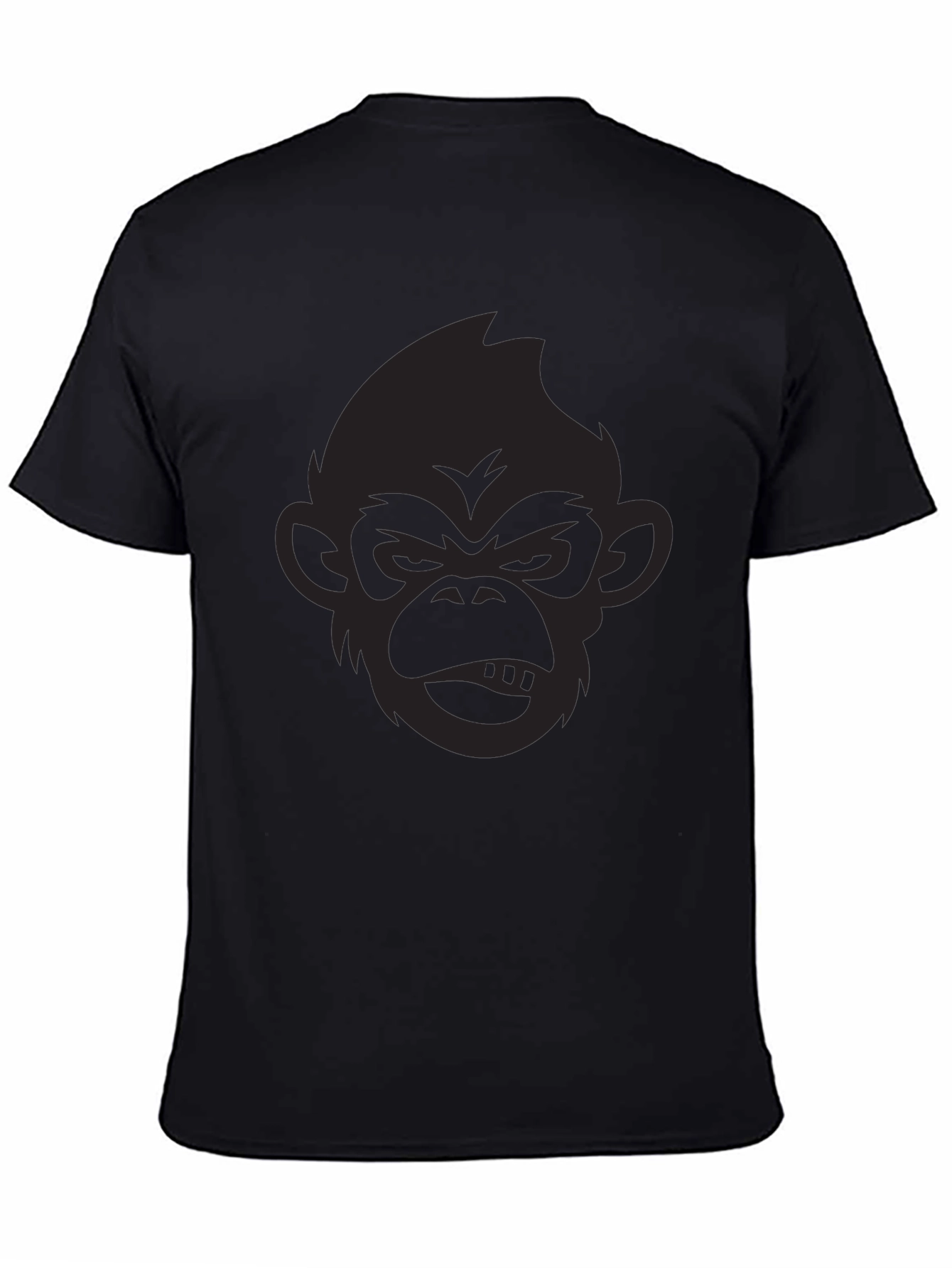 Black Black Monkey Graphic T-Shirt - Men's Casual Tee view 4