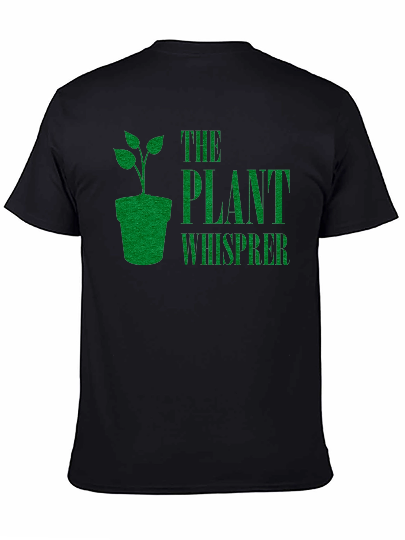 Black Plant Whisperer Graphic Tee - Gardening Enthusiast T-Shirt view 4