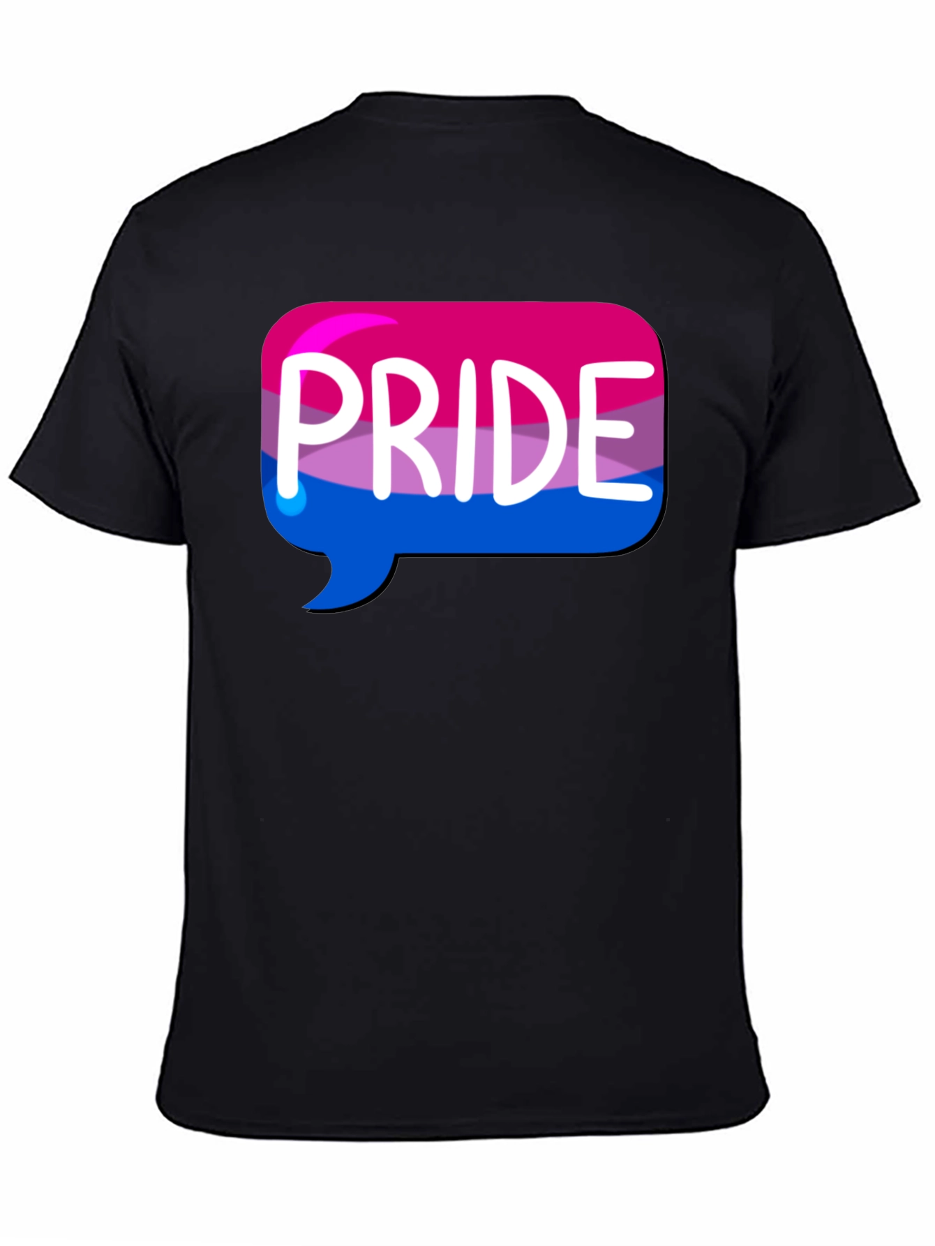 Black Bisexual Pride T-Shirt - Black Pride Tee view 4