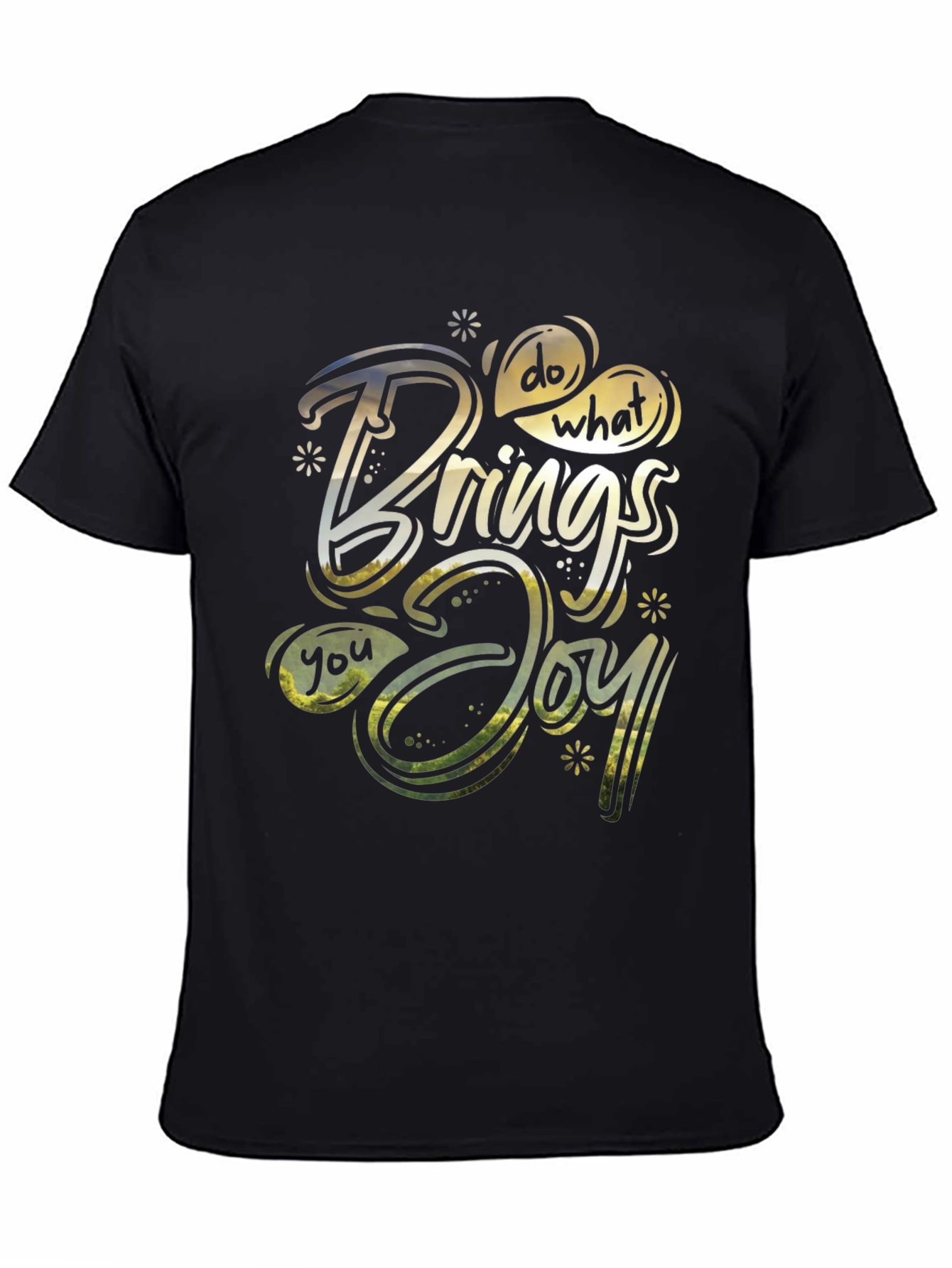 Black Do What Brings You Joy Black T-Shirt view 4