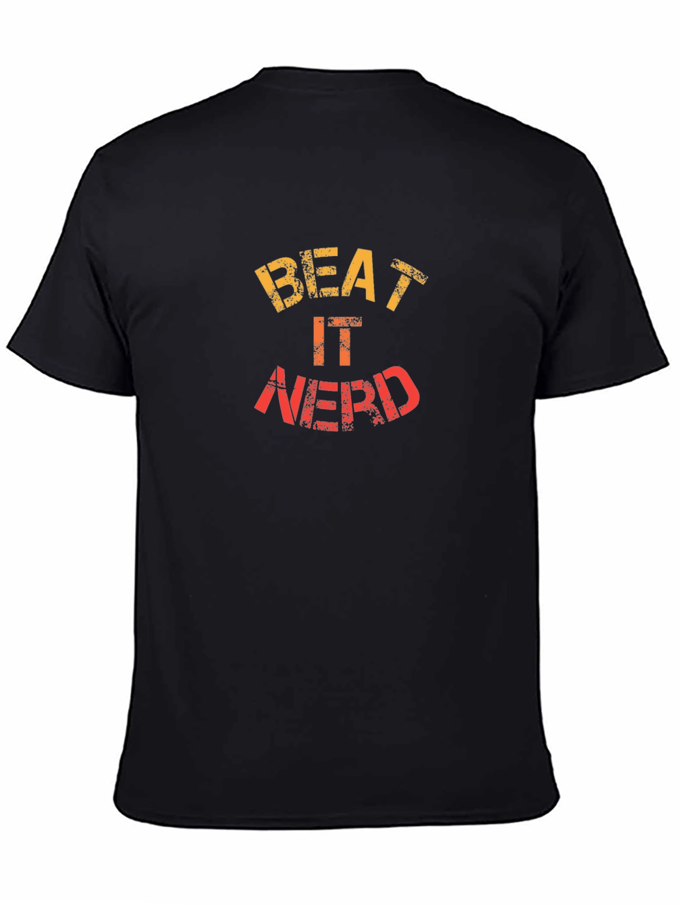 Black Beat It Nerd T-Shirt - Funny Graphic Tee view 4
