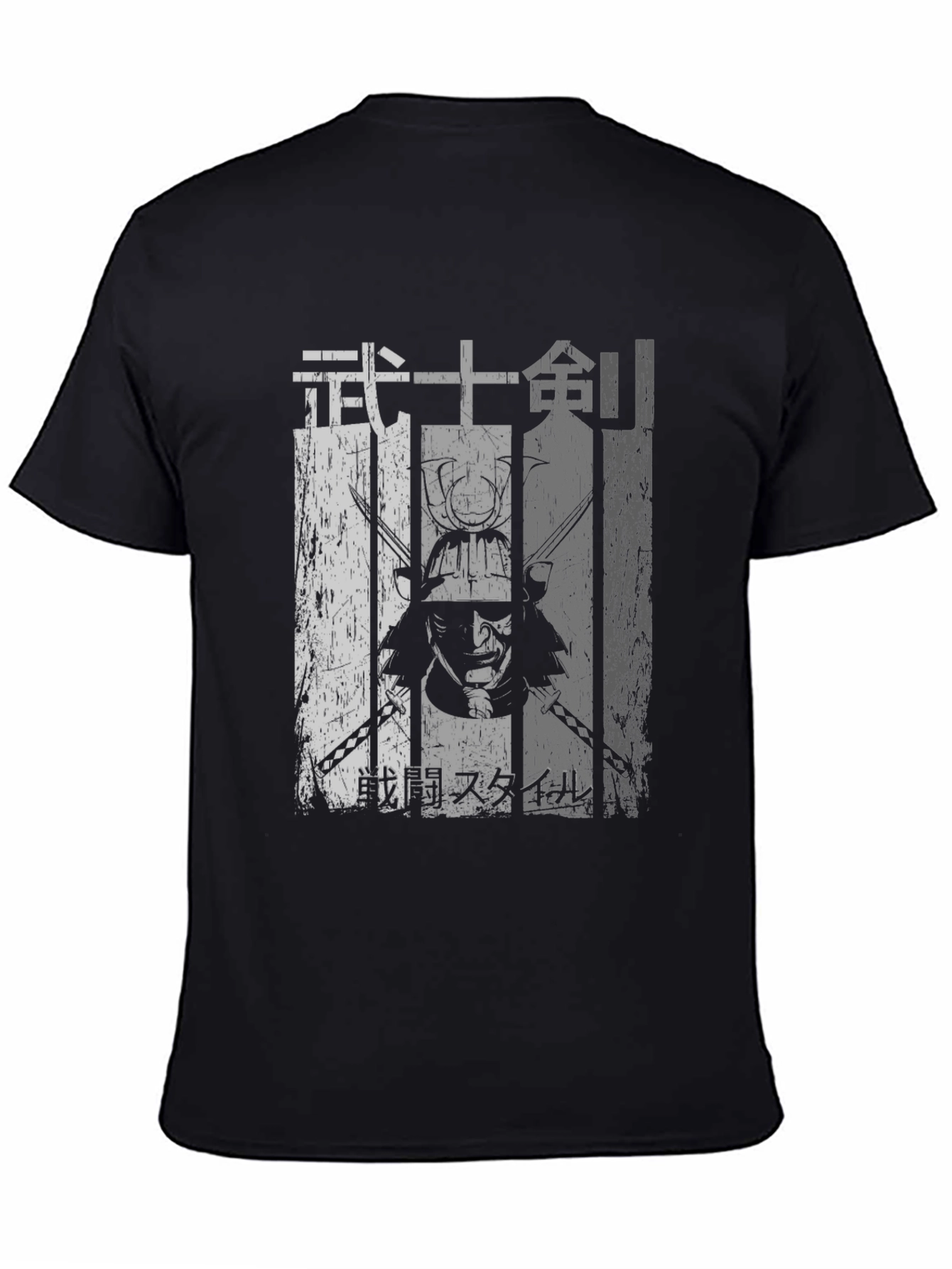 Black Samurai Graphic T-Shirt - Urban Style Tee view 4