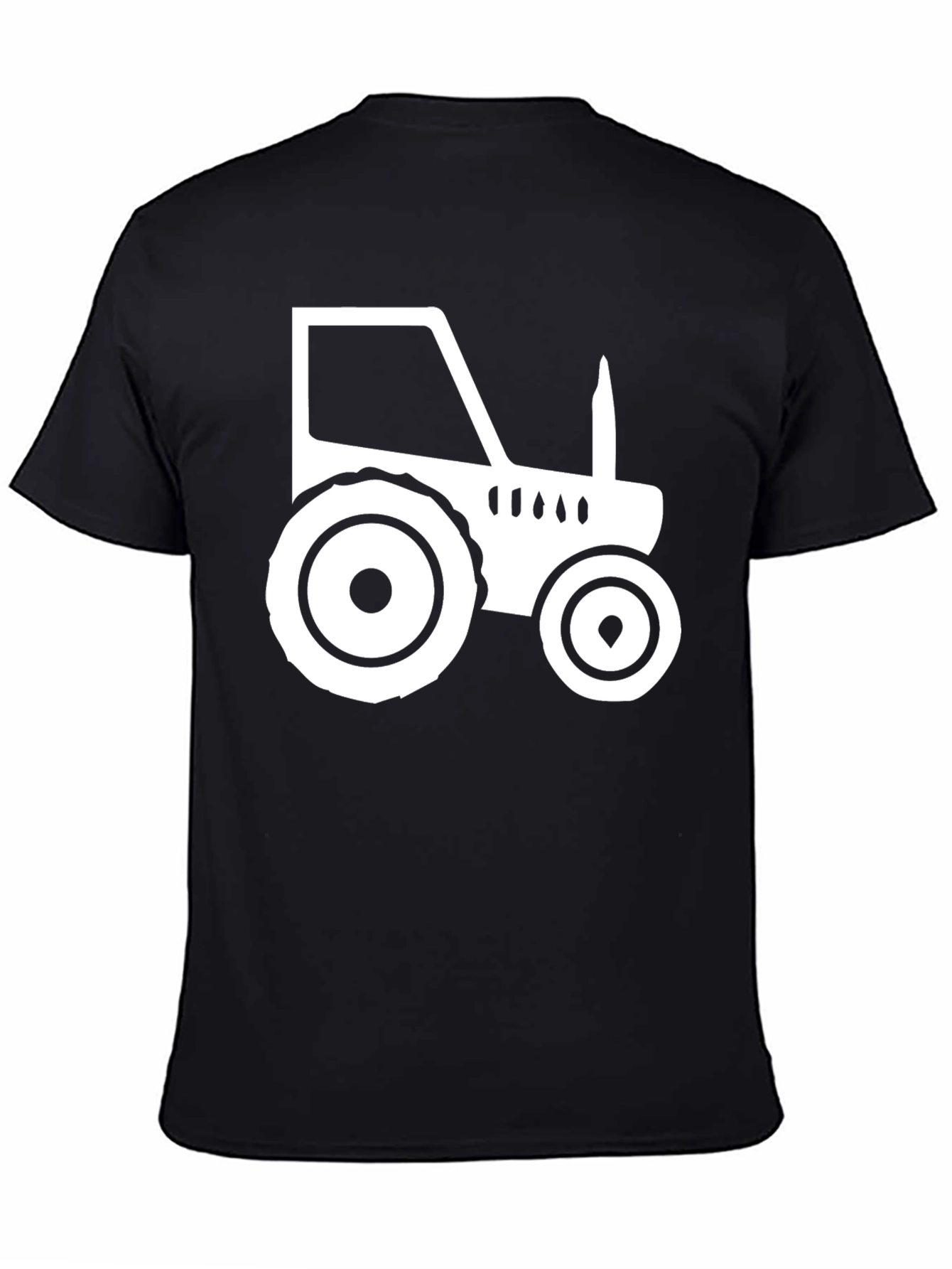Black Tractor Graphic Tee - Farm Life Shirt view 4