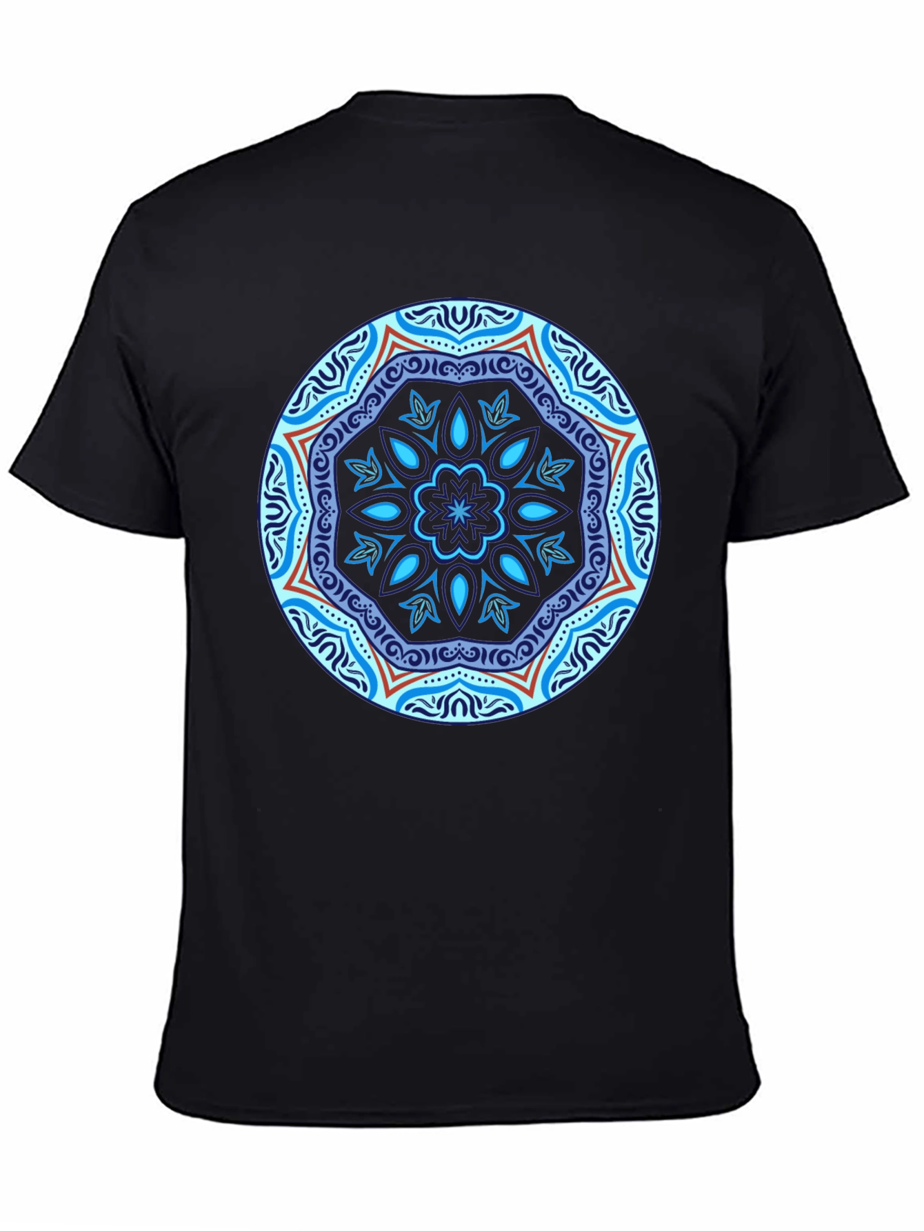 Black Mandala Graphic Tee - Stylish & Unique Design view 4