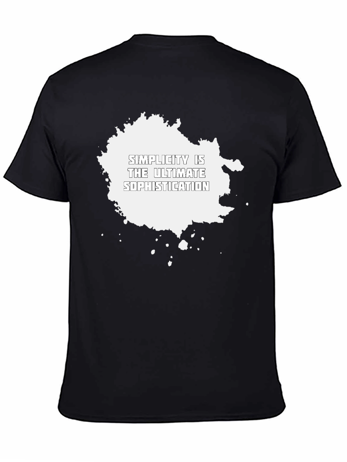 Black Simplicity T-Shirt: Ultimate Sophistication Tee view 4