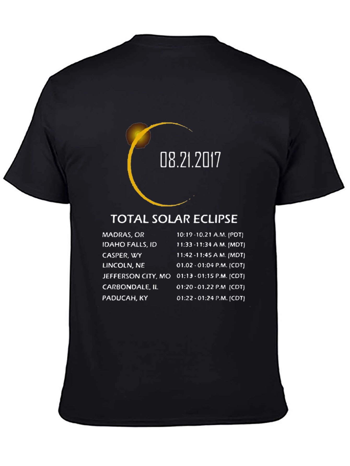 Total Solar Eclipse 2017 Graphic T-Shirt - 4