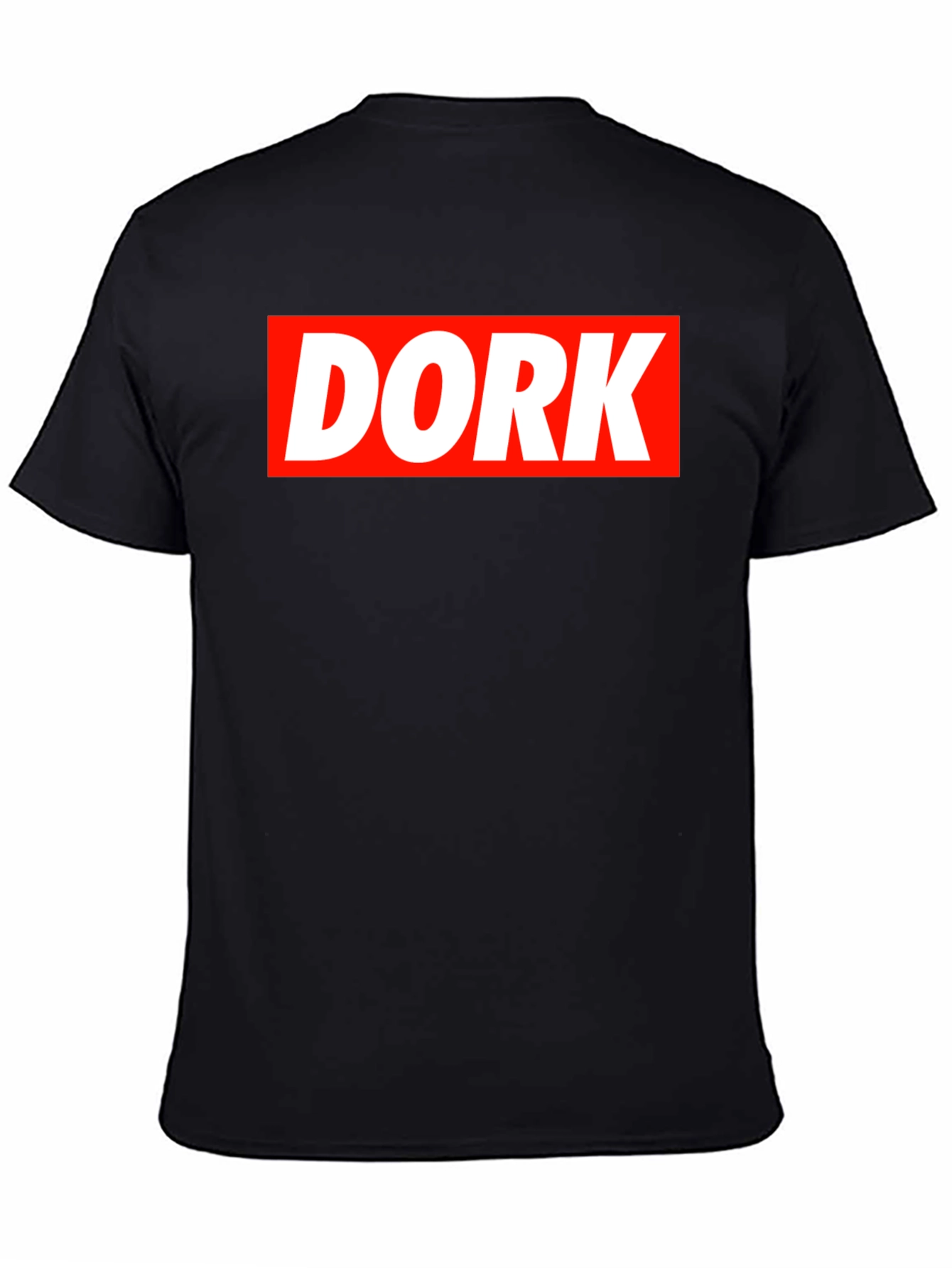 Black DORK Graphic Tee - Bold Statement Shirt view 4