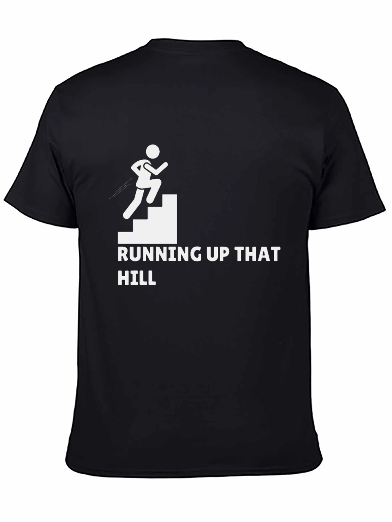 Black Running Up That Hill Graphic T-Shirt view 4