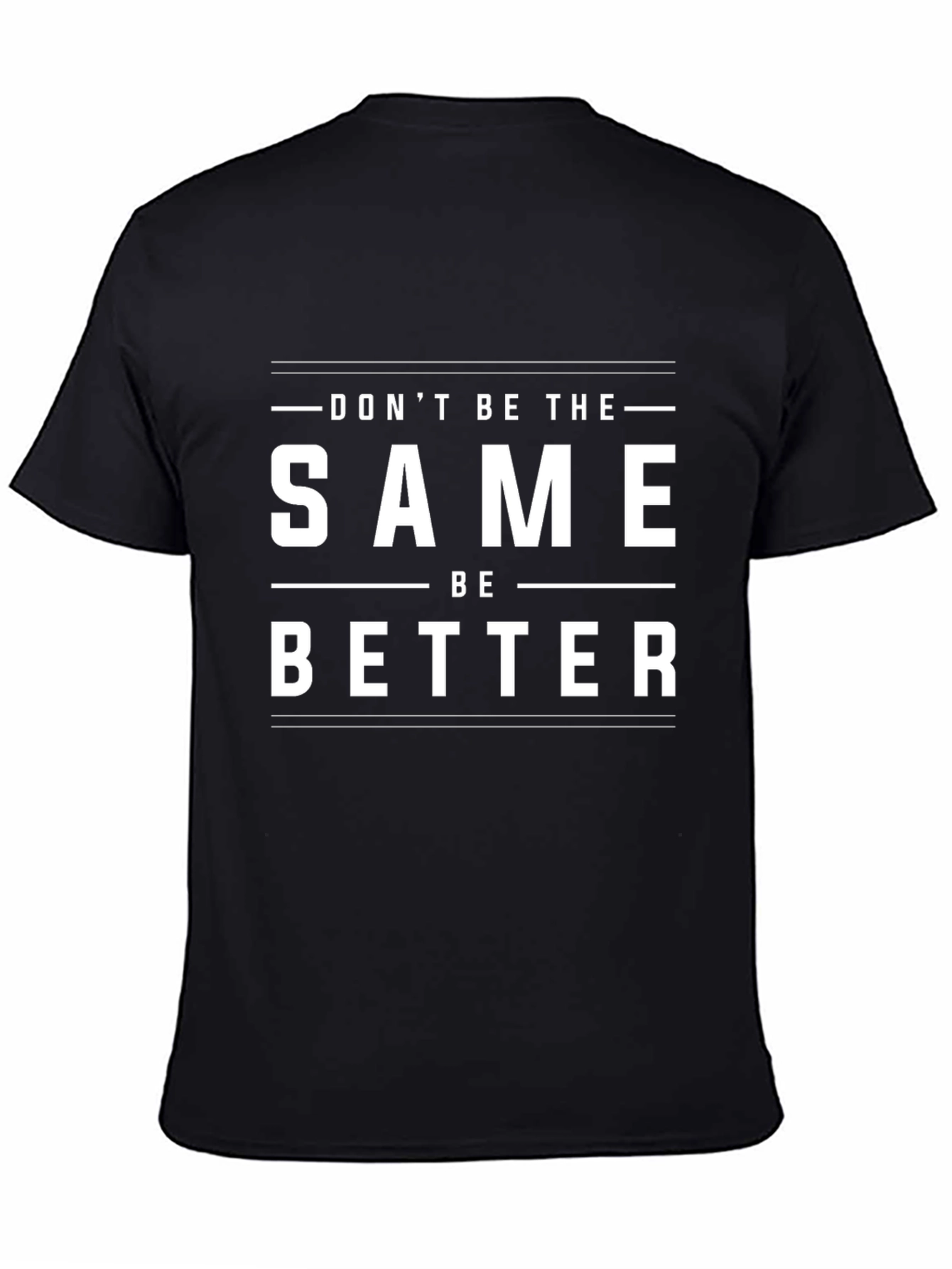 Black Same Be Better Graphic Tee view 4