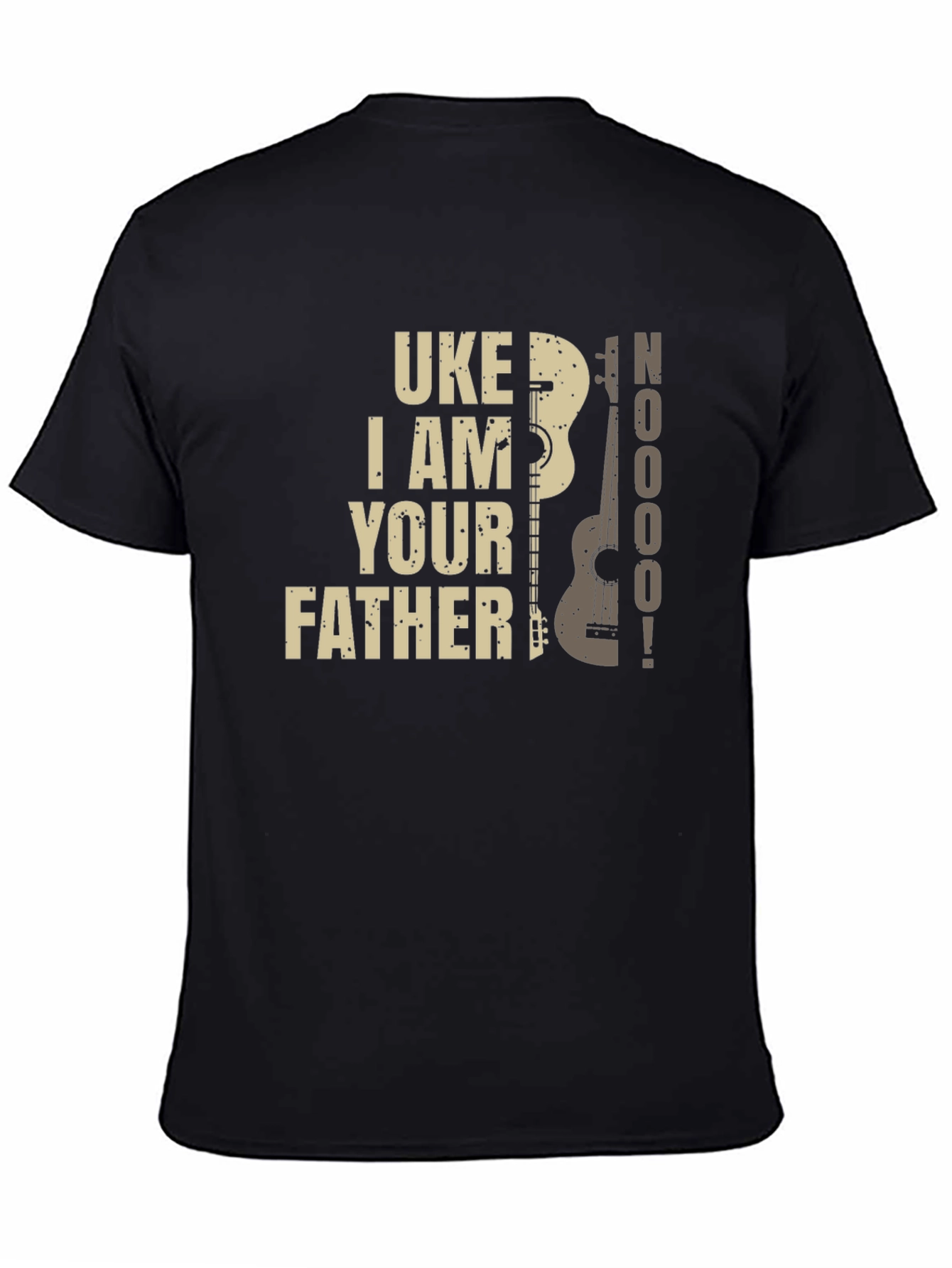 Black Uke I Am Your Father T-Shirt - Black, Novelty Tee view 4