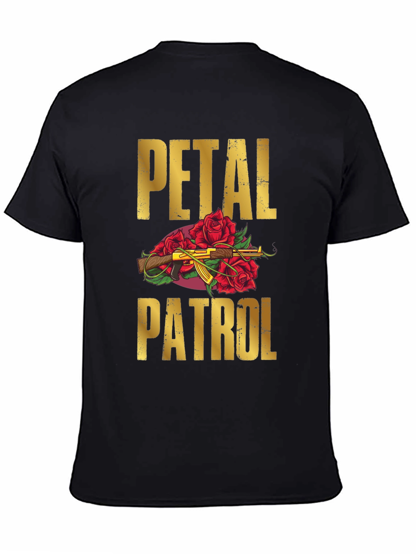 Black Petal Patrol Graphic T-Shirt view 4