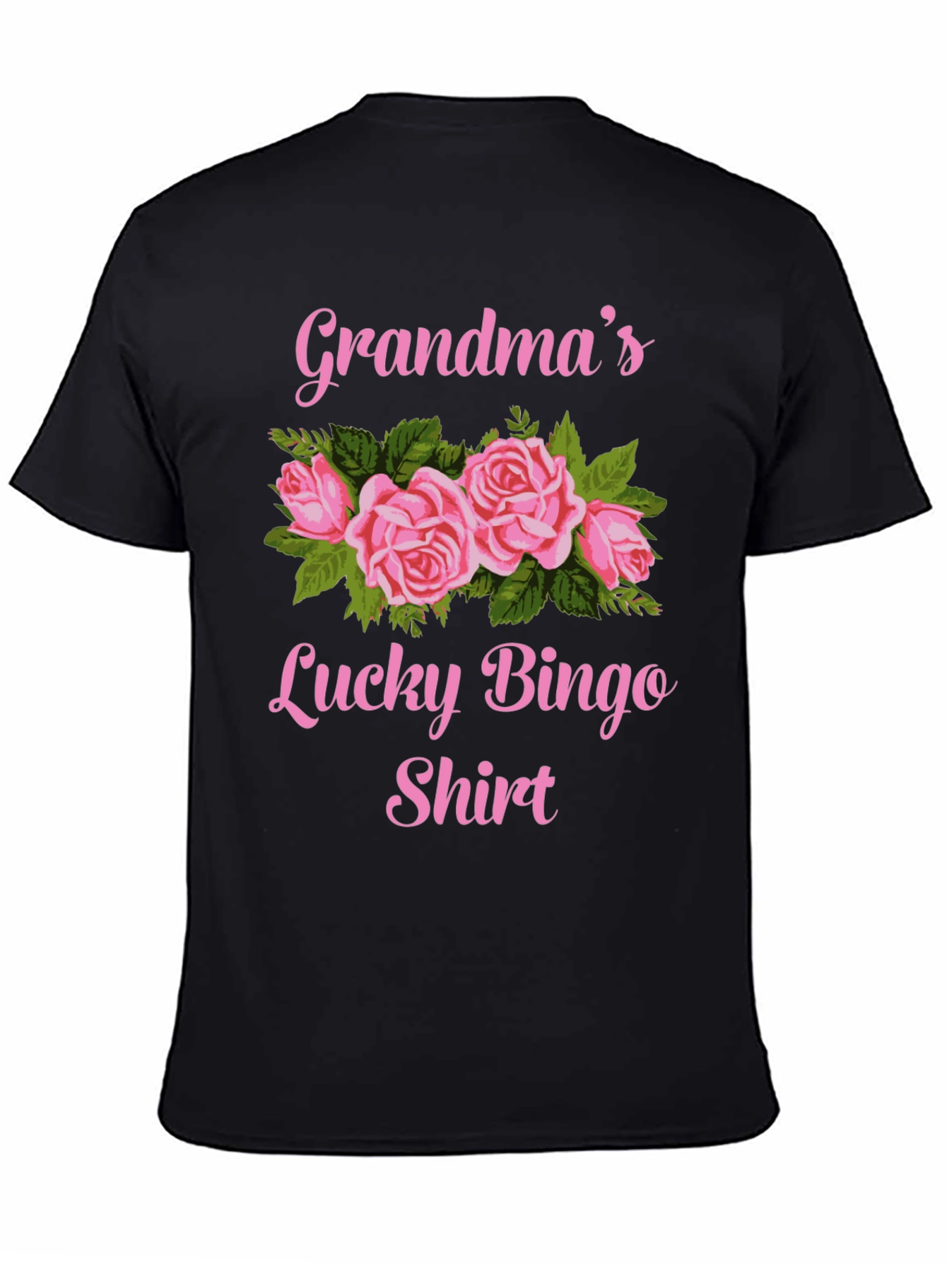 Grandma's Lucky Bingo Shirt - Floral Graphic Tee - 4