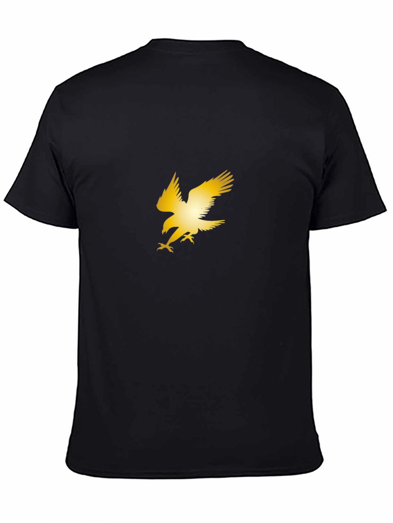 Golden Eagle Graphic Black T-Shirt - 4