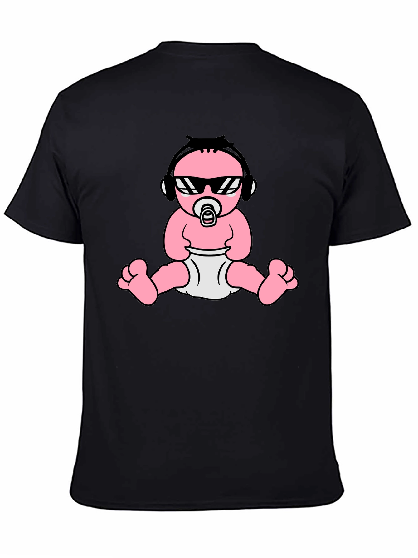 Black Cool Baby Graphic Tee - Black view 4