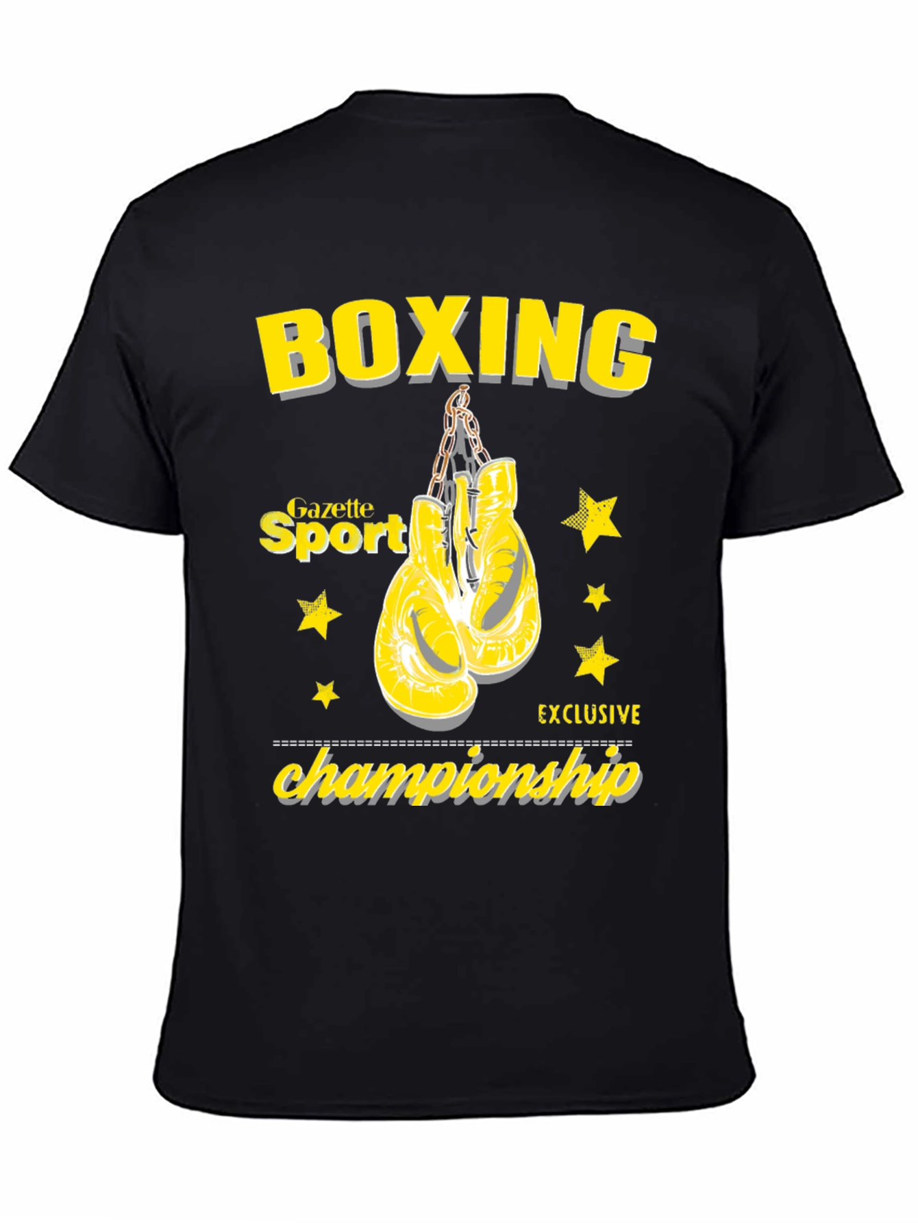 Black Boxing Championship Graphic Tee view 4