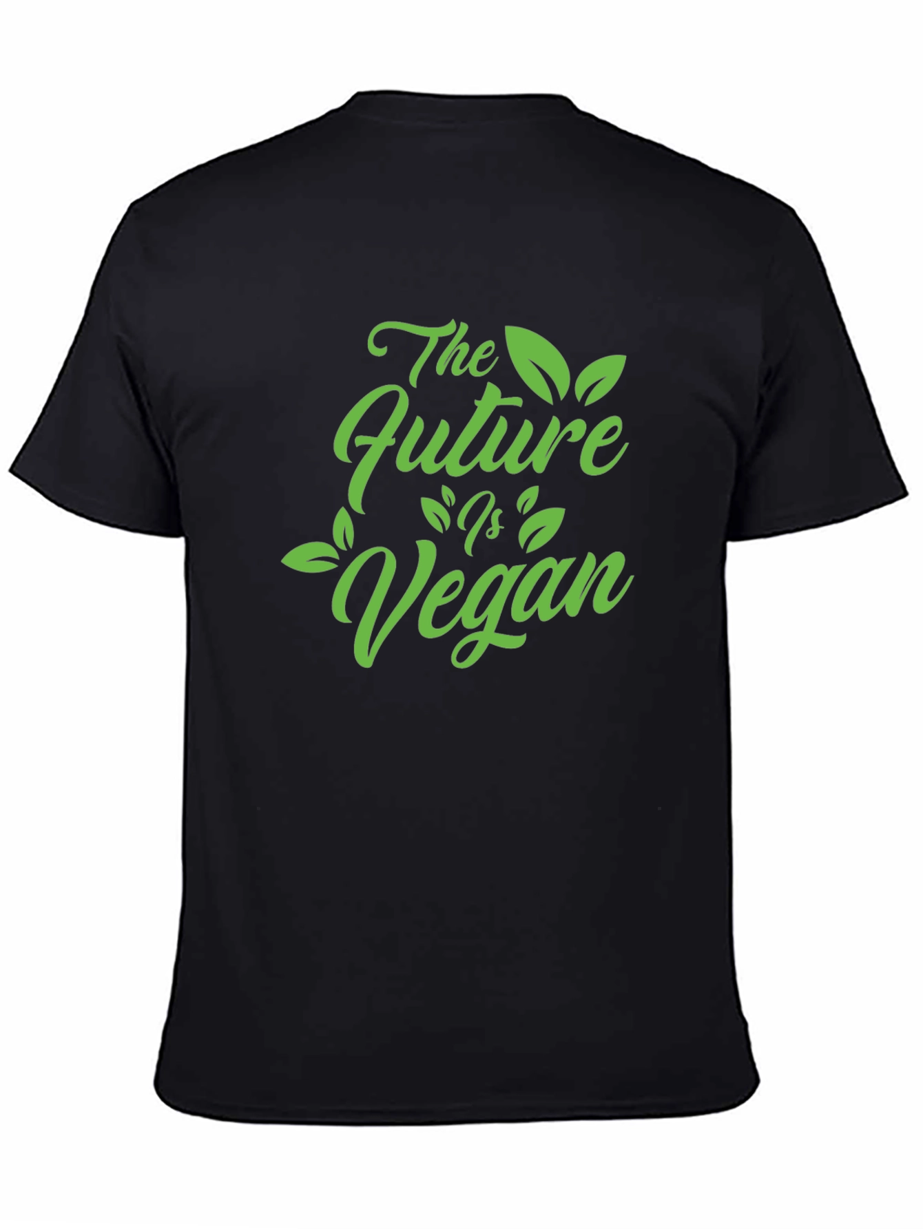 Black The Future Is Vegan Black T-Shirt view 4