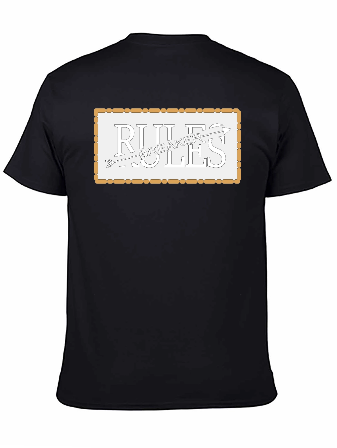 Black Rules Breaker Graphic Tee - Men's Black T-Shirt view 4