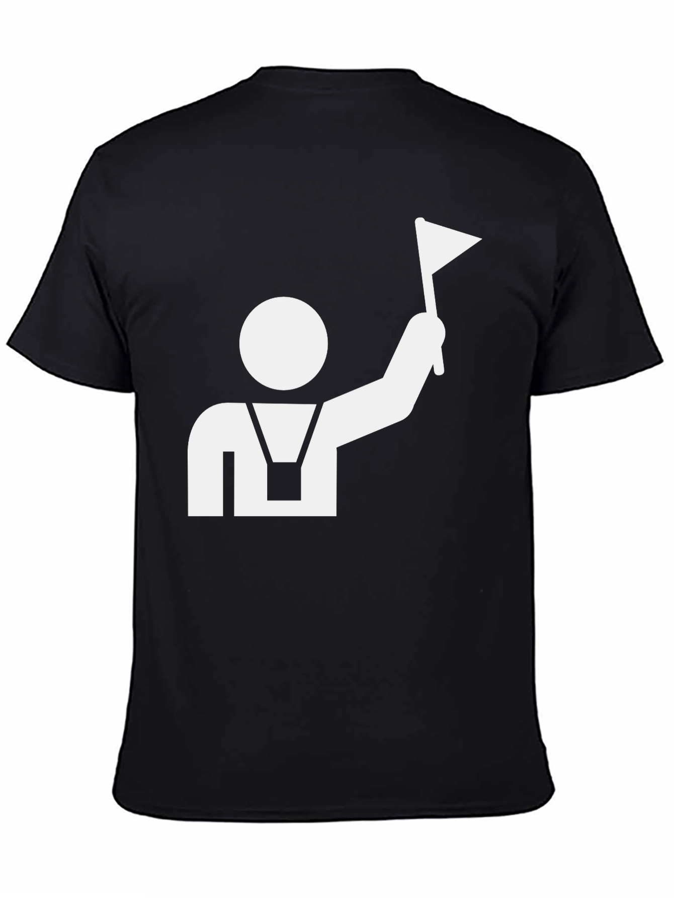 Black Black T-Shirt with Graphic Print view 4