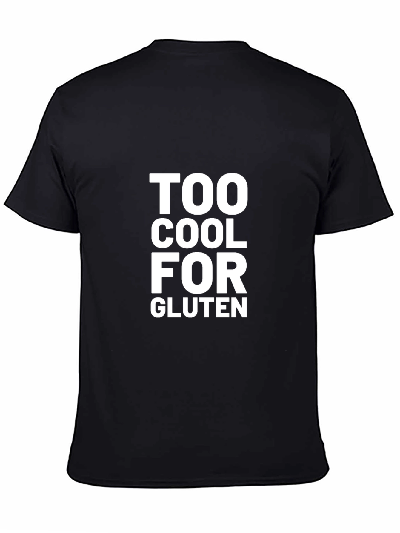 Black Too Cool for Gluten Graphic T-Shirt view 4