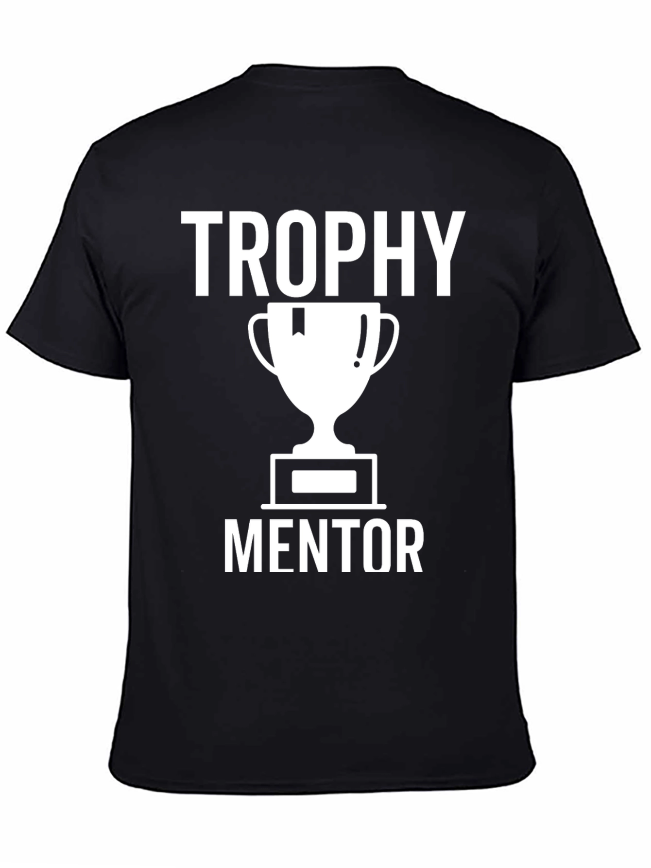 Black Trophy Mentor Graphic Tee - Black Cotton T-Shirt view 4