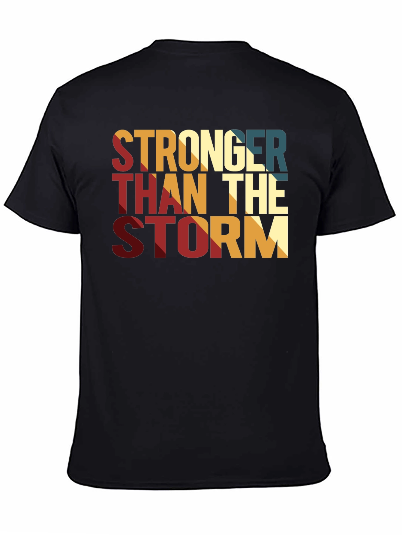 Black Stronger Than The Storm Graphic Print Tee view 4
