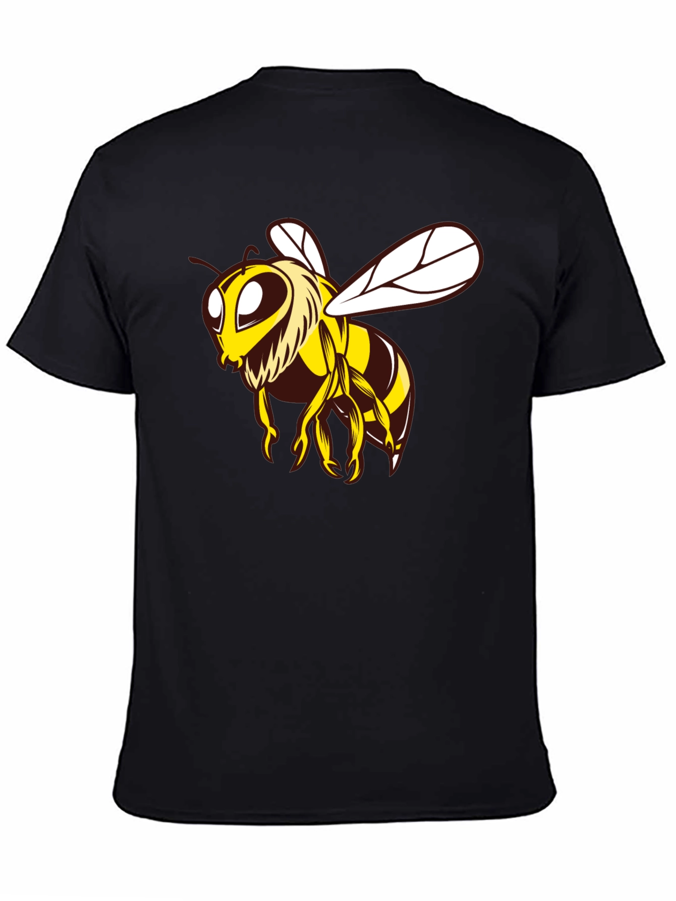 Black Bee Graphic Black T-Shirt view 4