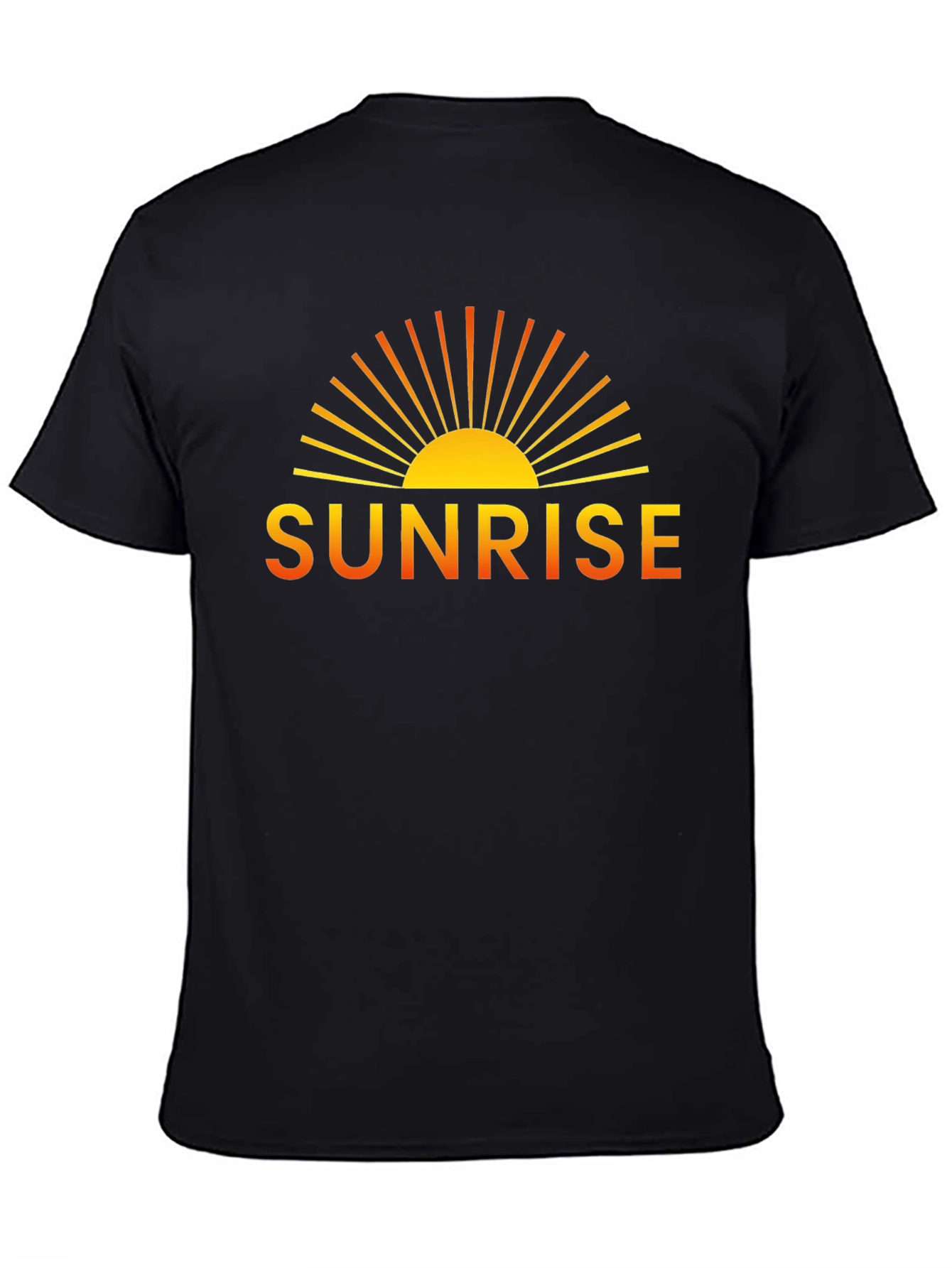 Black Sunrise Graphic Tee - Black view 4