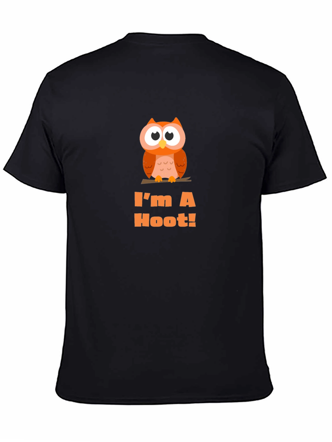Black I'm A Hoot! Owl Graphic Tee - Black view 4