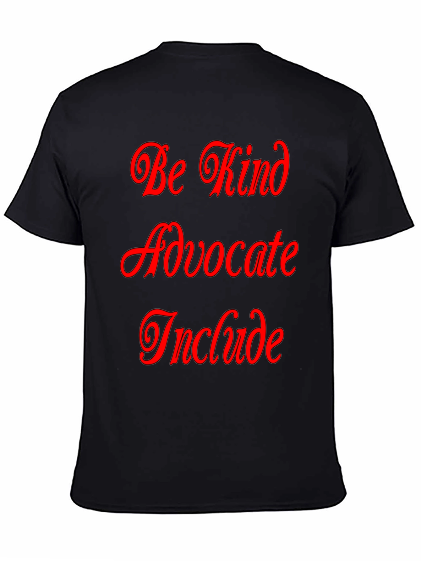 Black Be Kind Advocate Include Graphic Tee view 4
