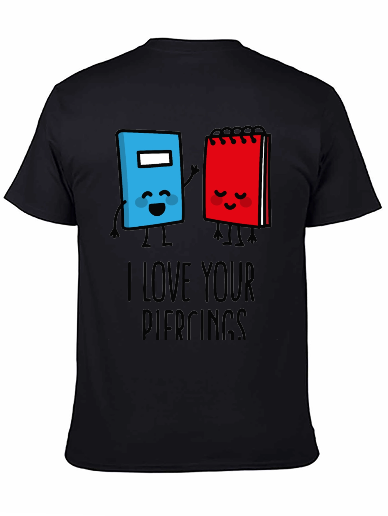Black Funny Book Lover Graphic T-Shirt view 4