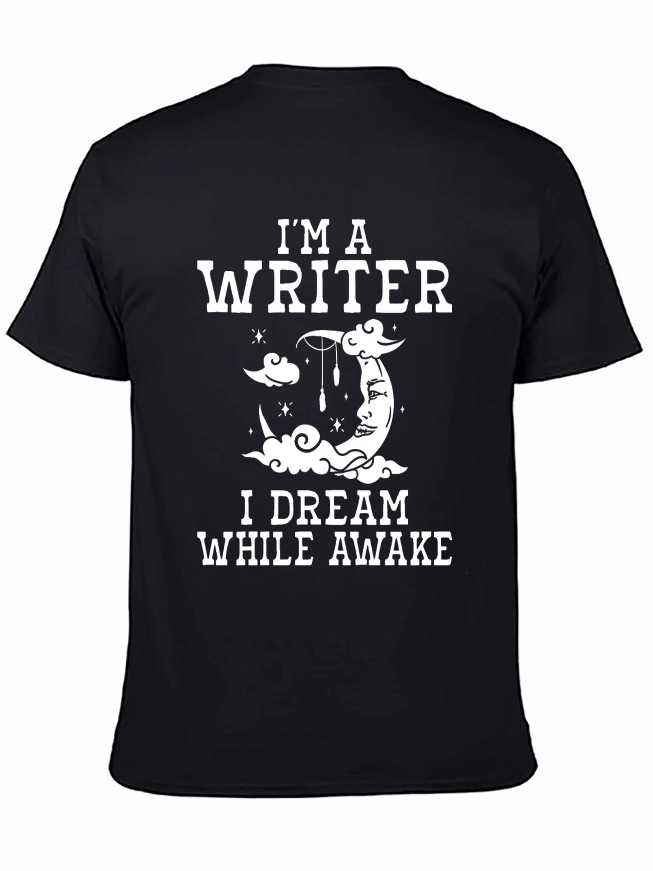 Black Writer Dreamer T-Shirt - I Dream While Awake view 4