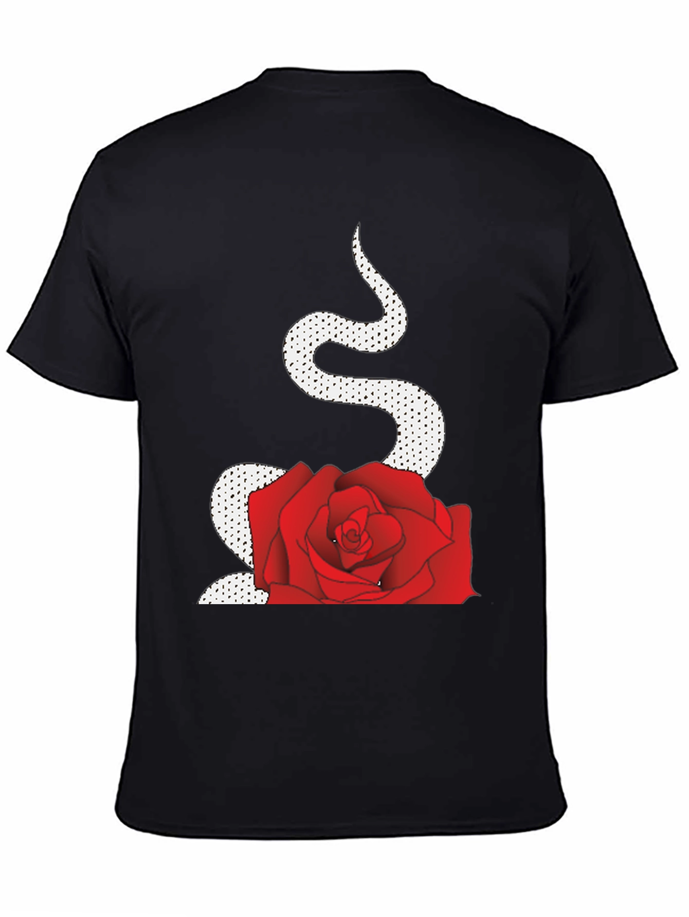 Black Snake and Rose Graphic Tee view 4