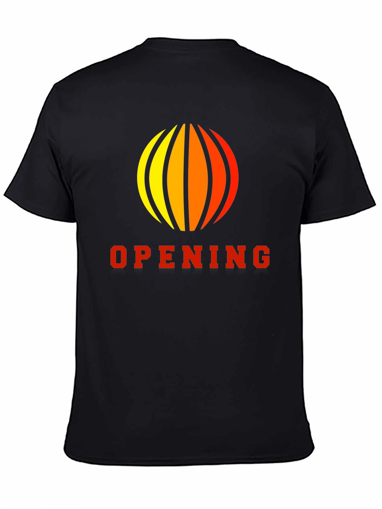 Black Opening Graphic Black T-Shirt view 4