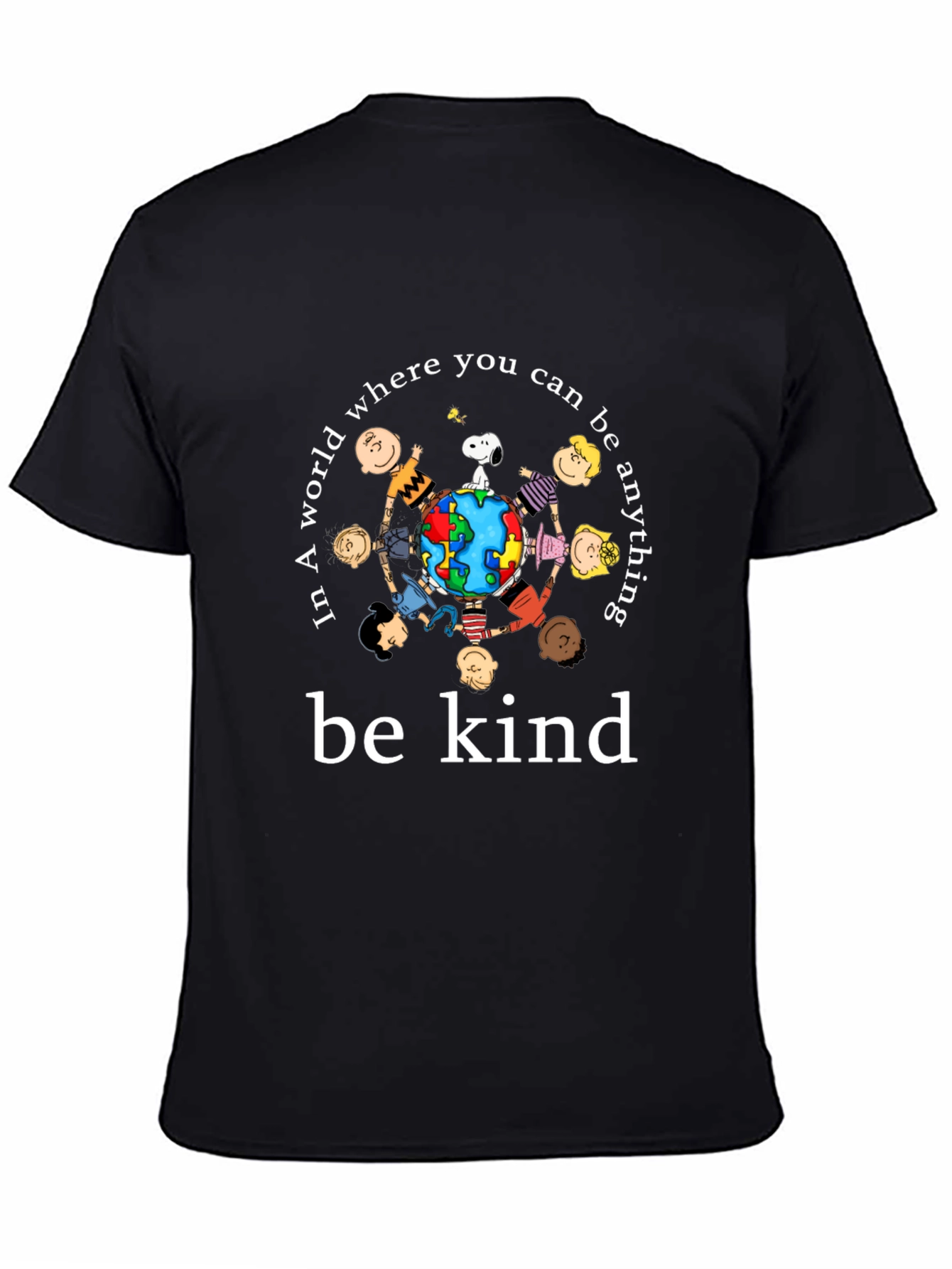 Black Be Kind Graphic Tee view 4