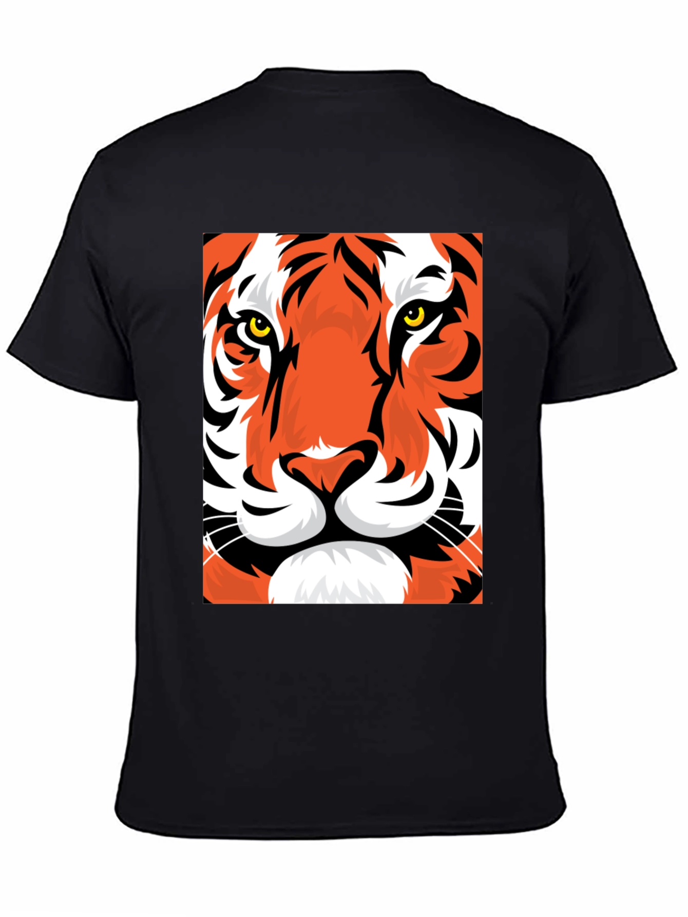 Black Tiger Graphic Tee - Bold Animal Print T-Shirt view 4