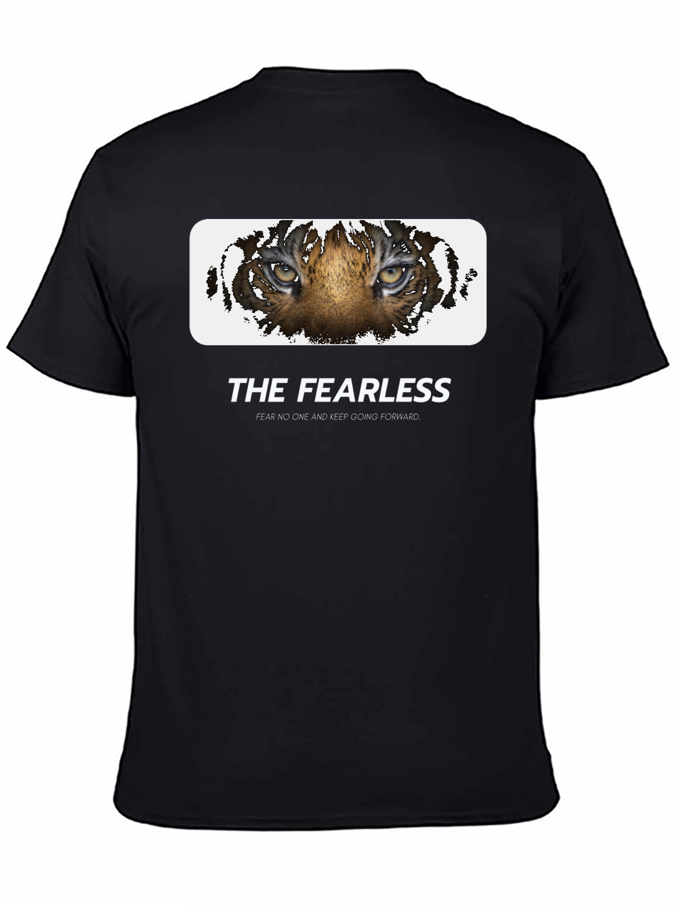 Black The Fearless Tiger Graphic Tee - Black Cotton view 4