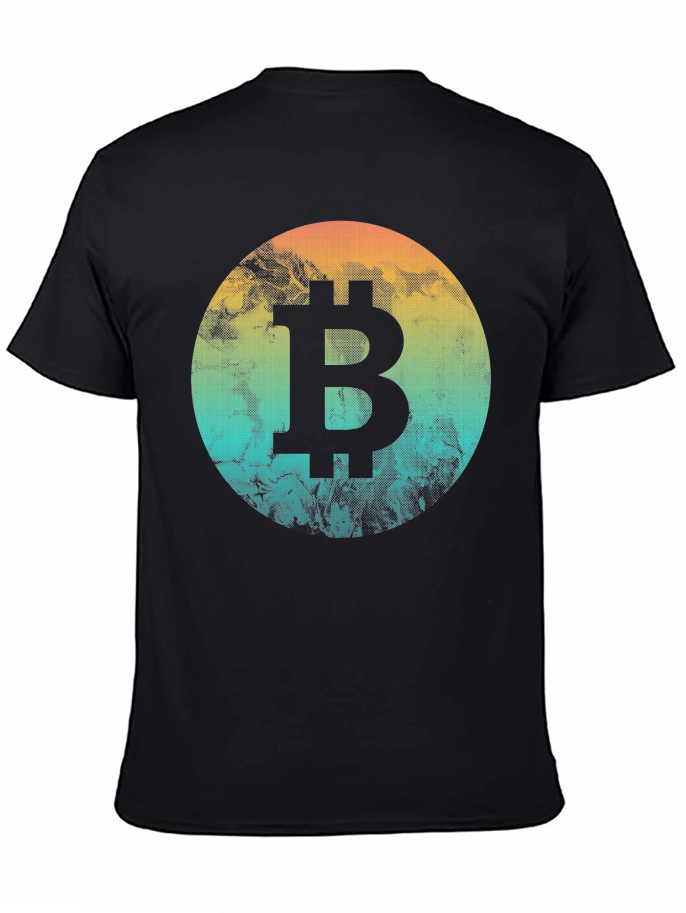 Black Bitcoin Graphic Tee - Crypto Enthusiast Shirt view 4