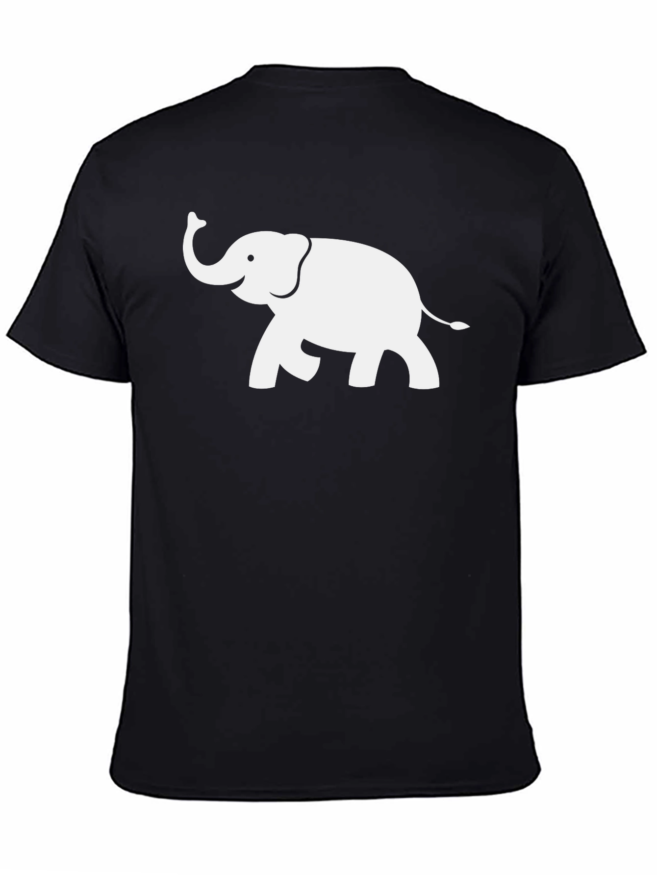 Black Elephant Graphic Tee - Black Cotton Blend view 4