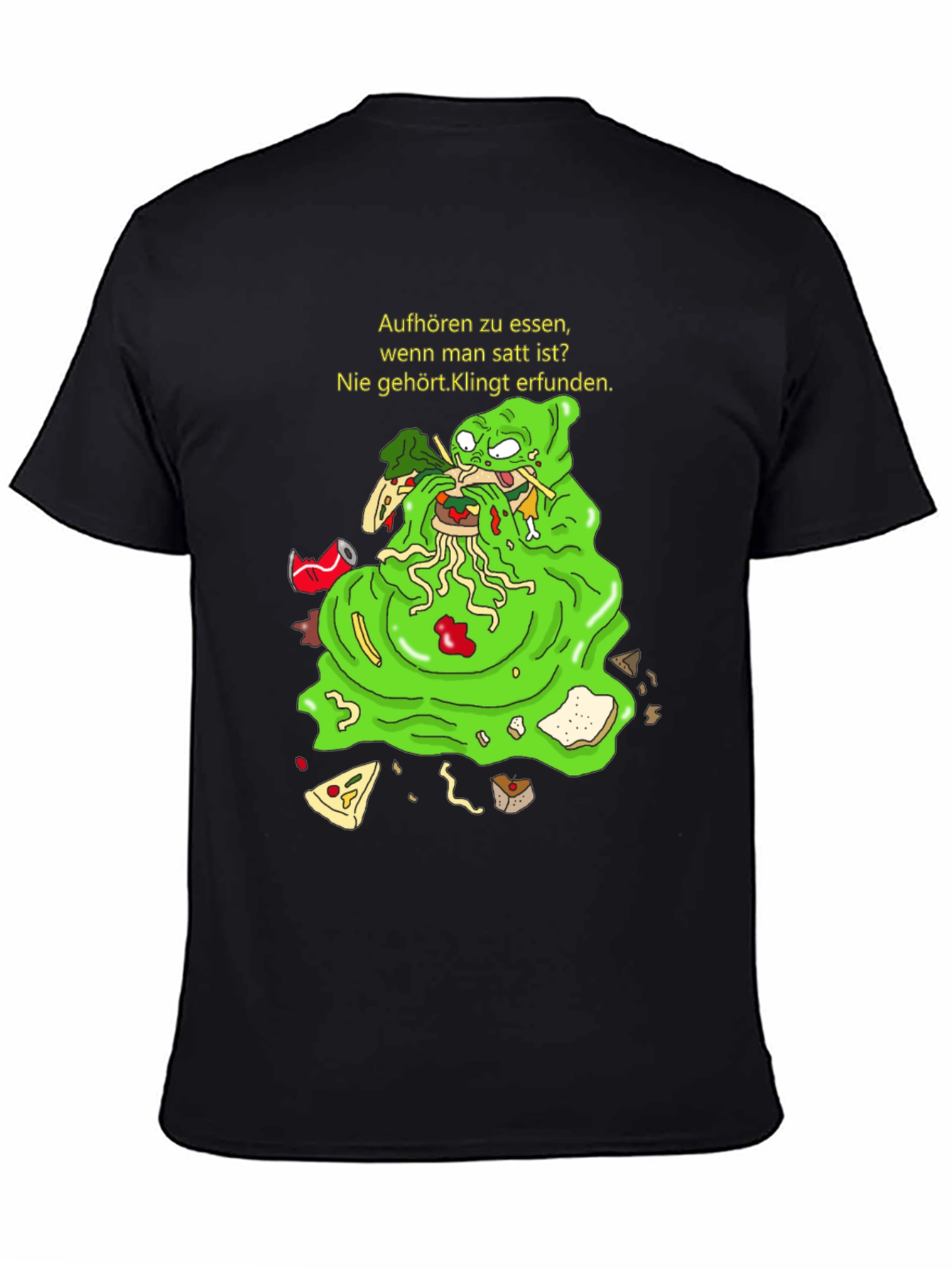 Black Humorous "Never Heard of It" Graphic T-Shirt view 4