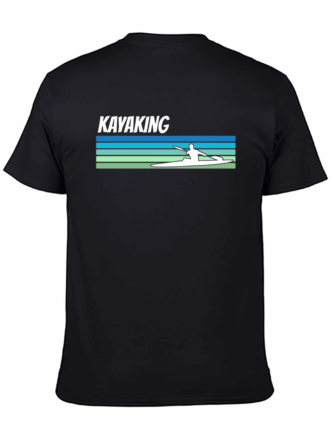 Black Kayaking Graphic Tee - Stylish Adventure Shirt view 4