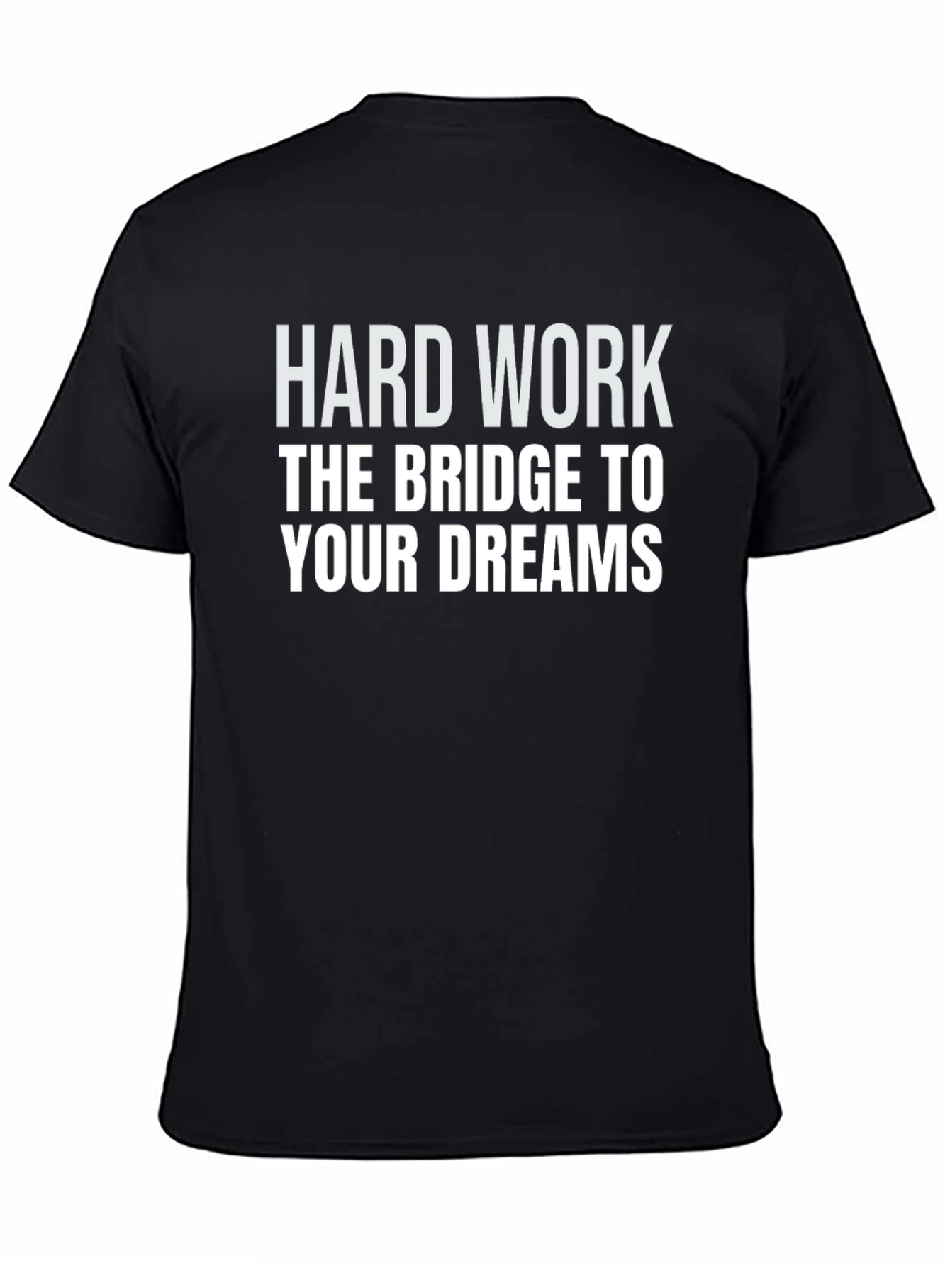 Black Hard Work Dreams Graphic Tee view 4