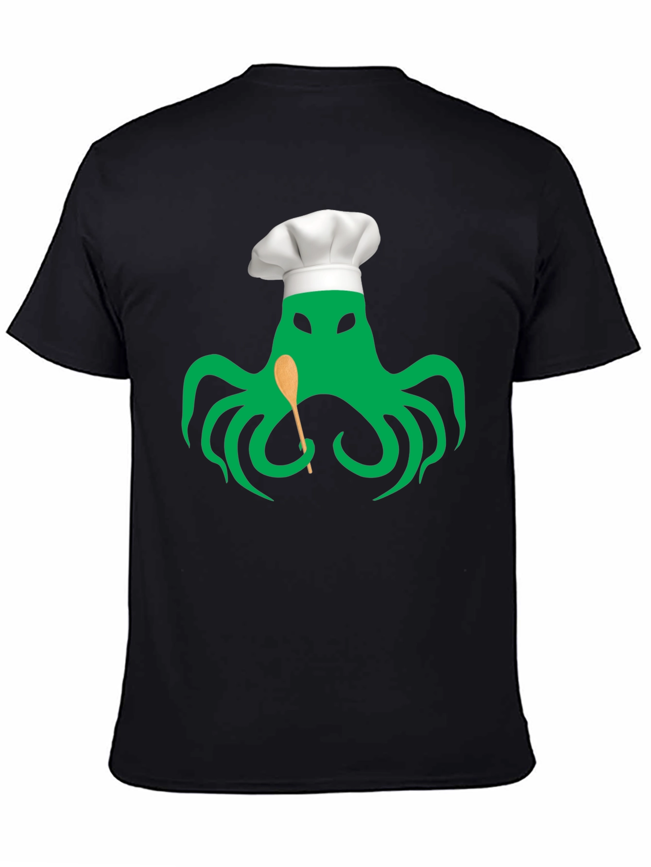 Black Chefthulhu Black Graphic Tee - Tentacle Culinary Master view 4