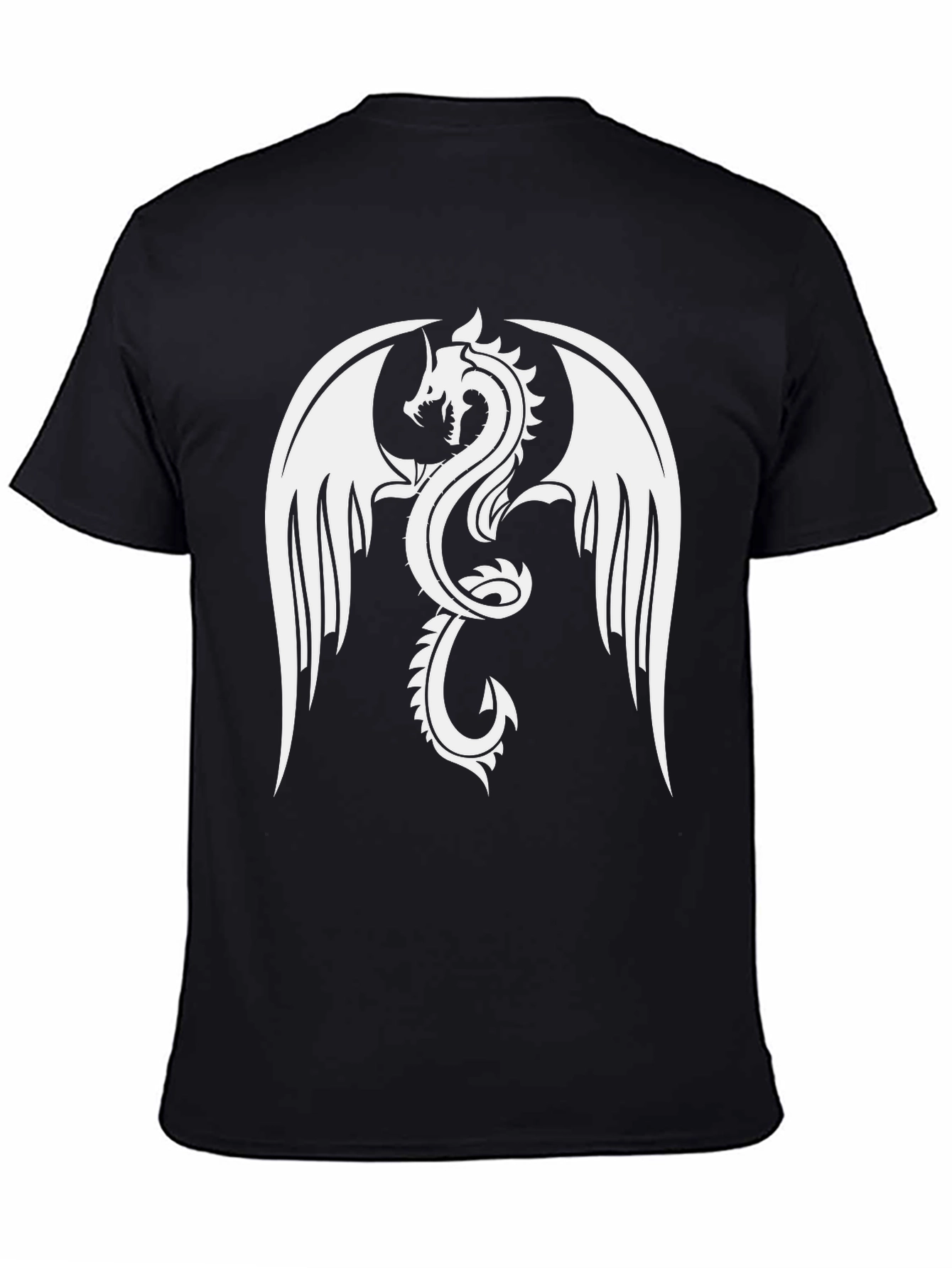 Black Dragon Graphic Black T-Shirt view 4