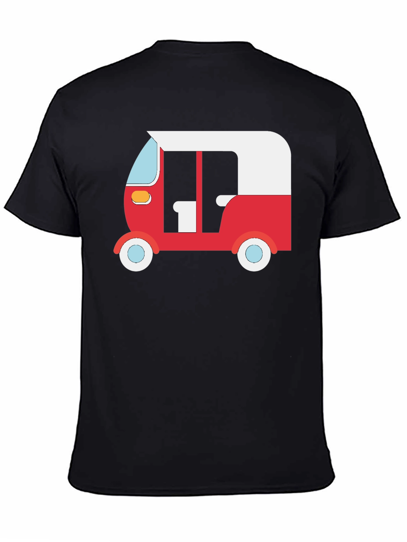 Black Auto Rickshaw Graphic Tee - Black view 4