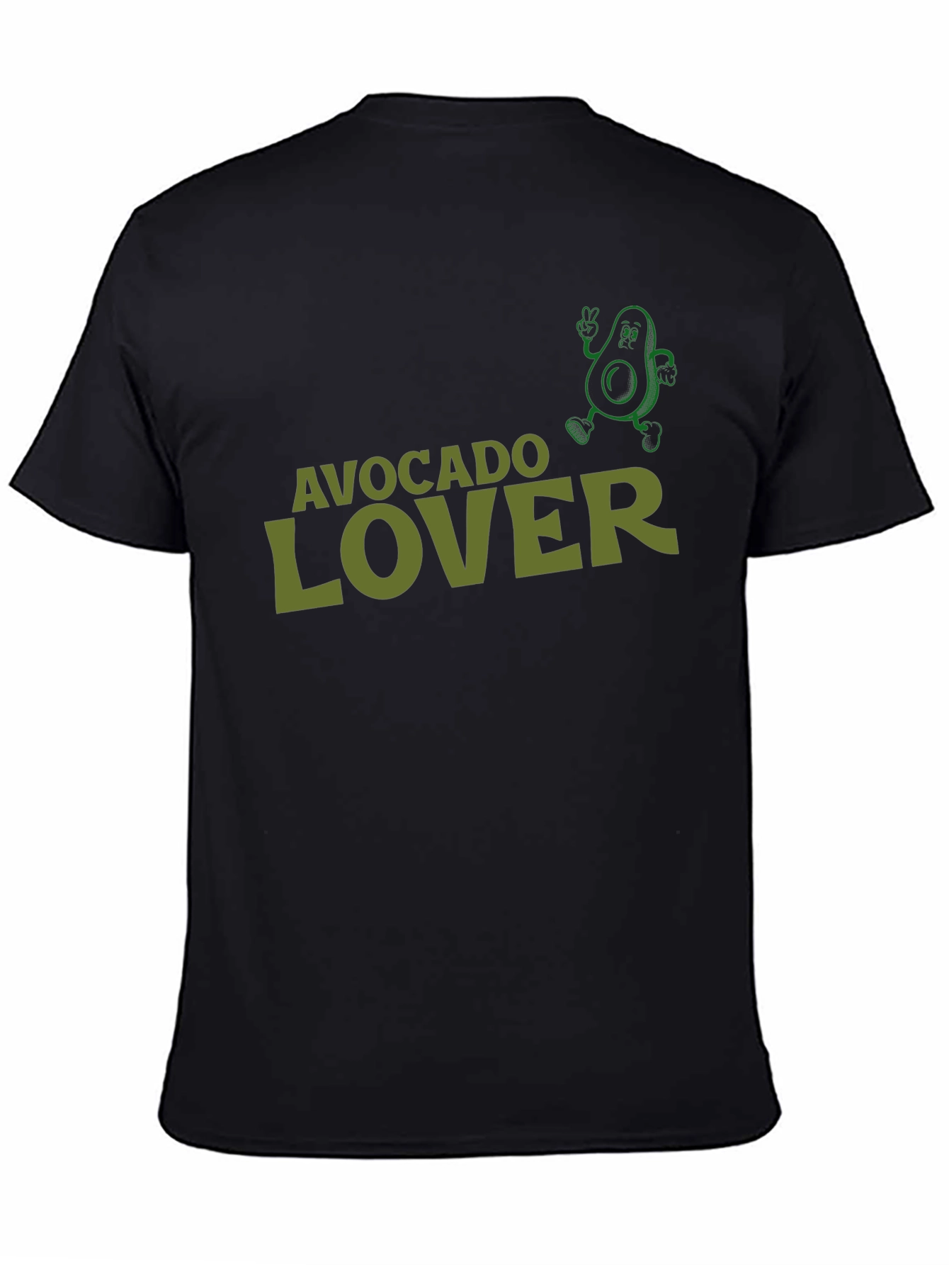 Black Avocado Lover T-Shirt Funny Avocado Graphic Tee view 4