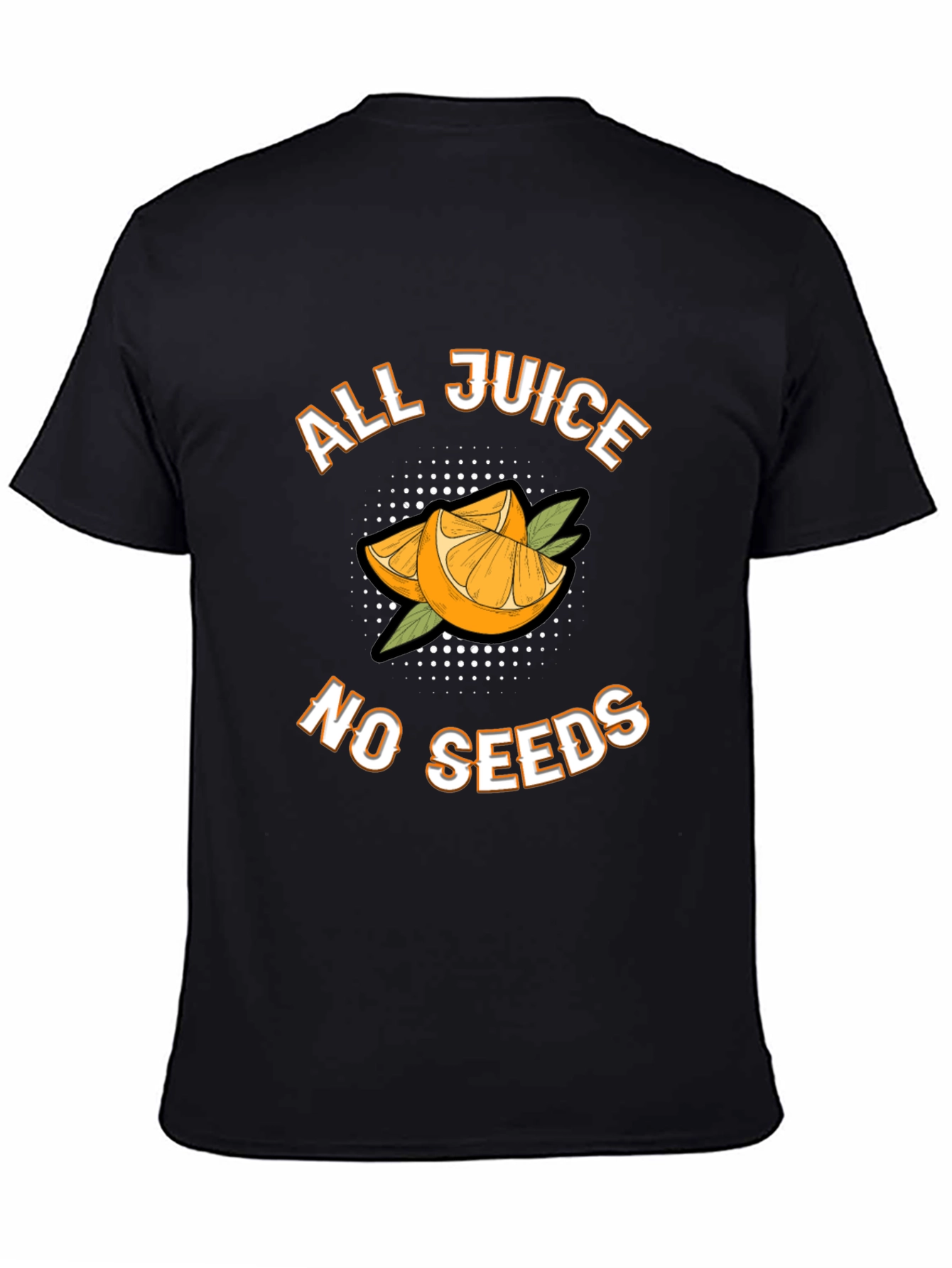 Black All Juice No Seeds Graphic Tee view 4