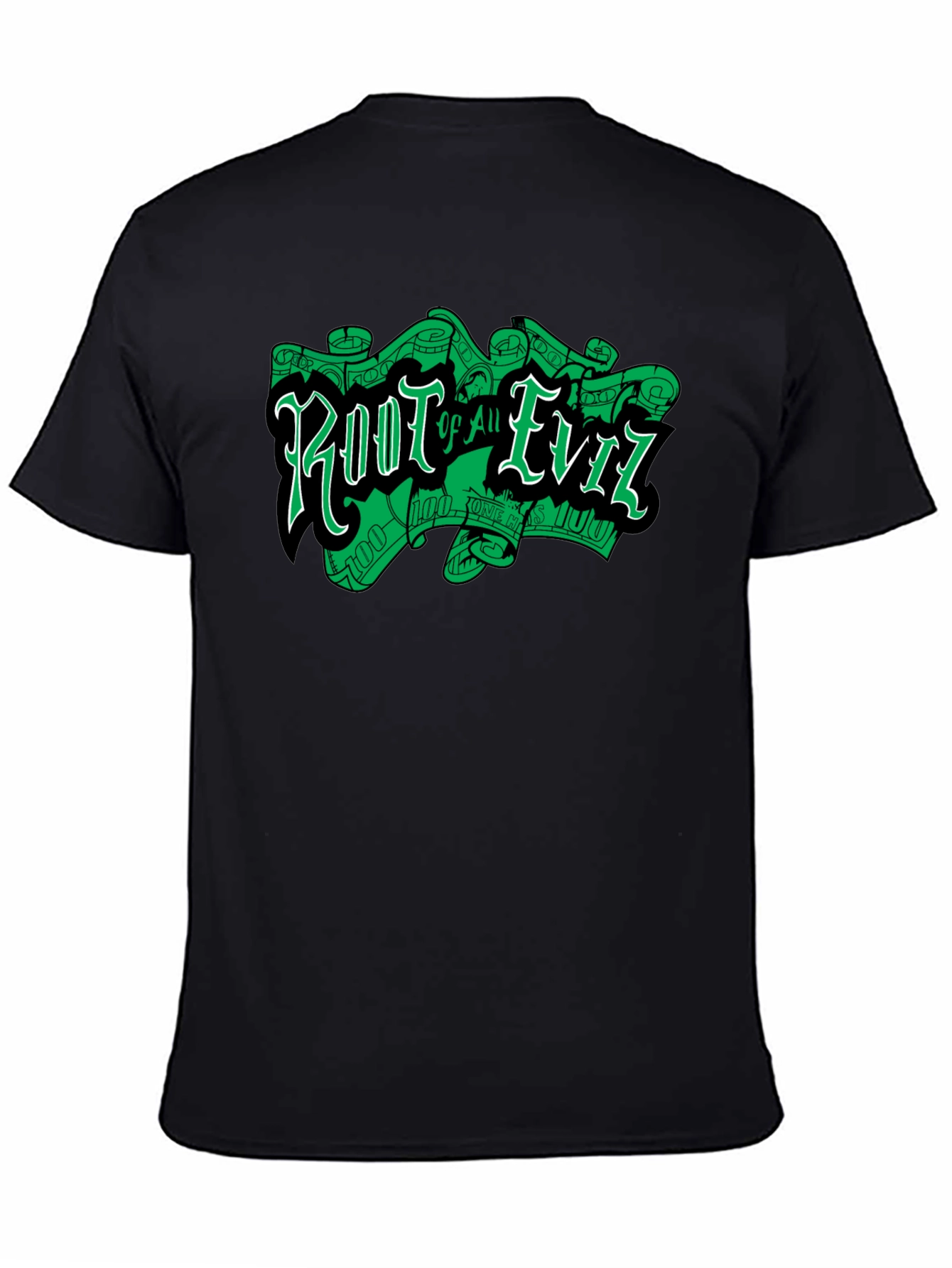 Root of All Evil Graphic Tee - Black - 4