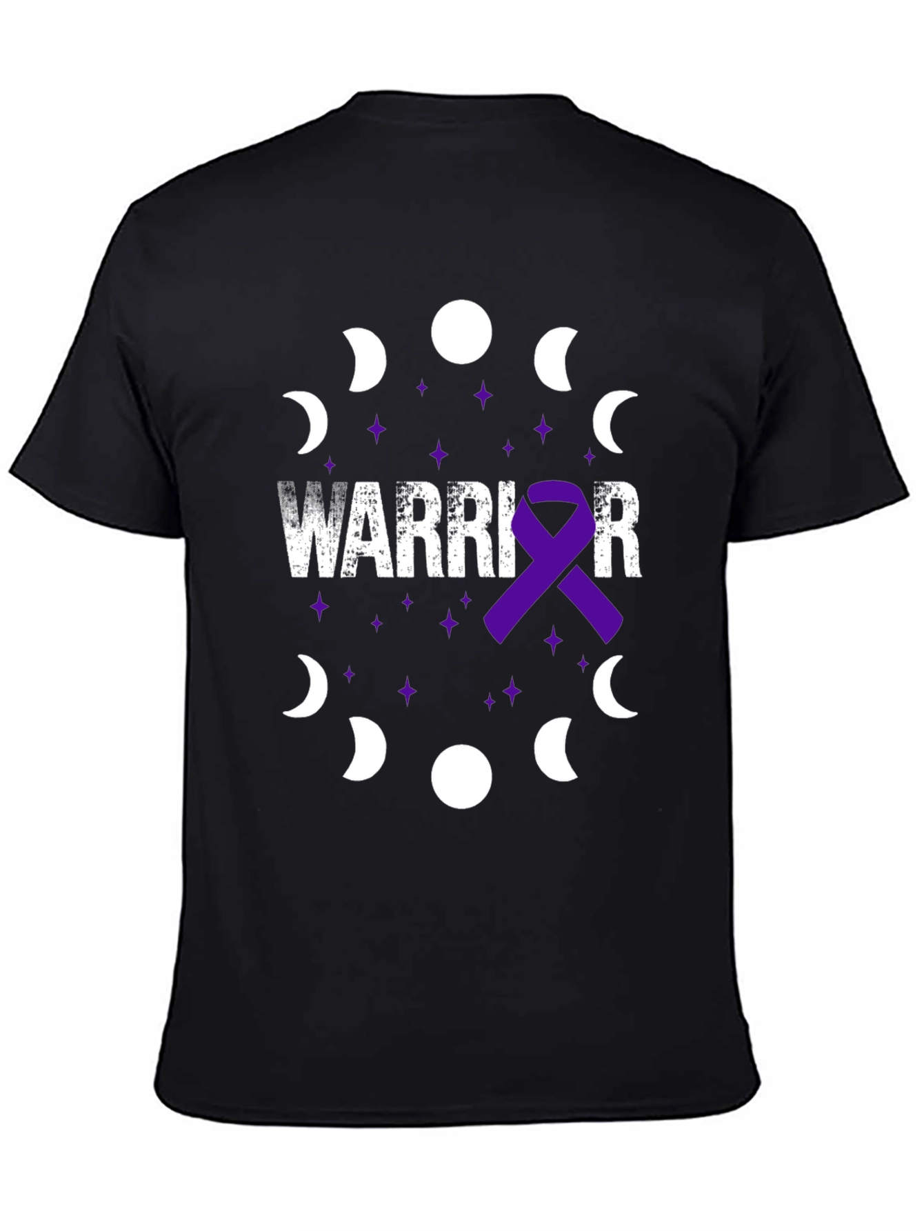 Black Warrior Awareness Ribbon T-Shirt view 4