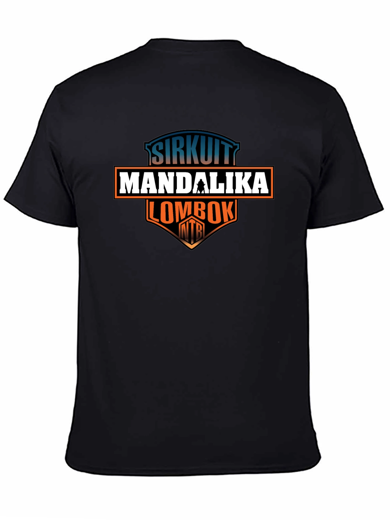 Black Sirkuit Mandalika Lombok T-Shirt view 4